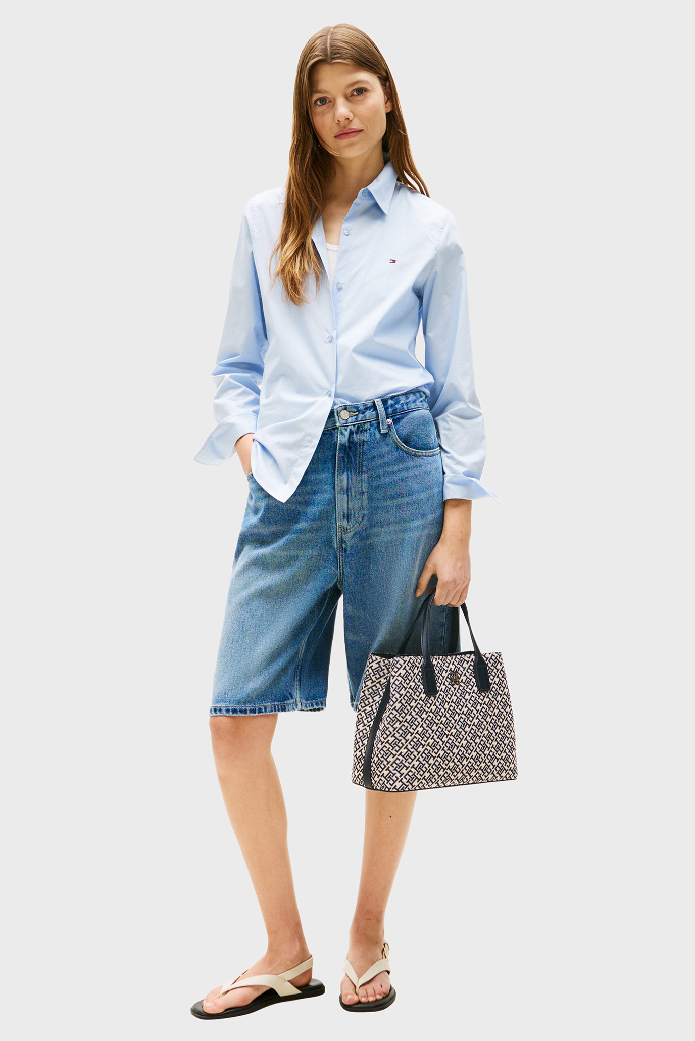 Сумка/TH JACQUARD SATCHEL 2