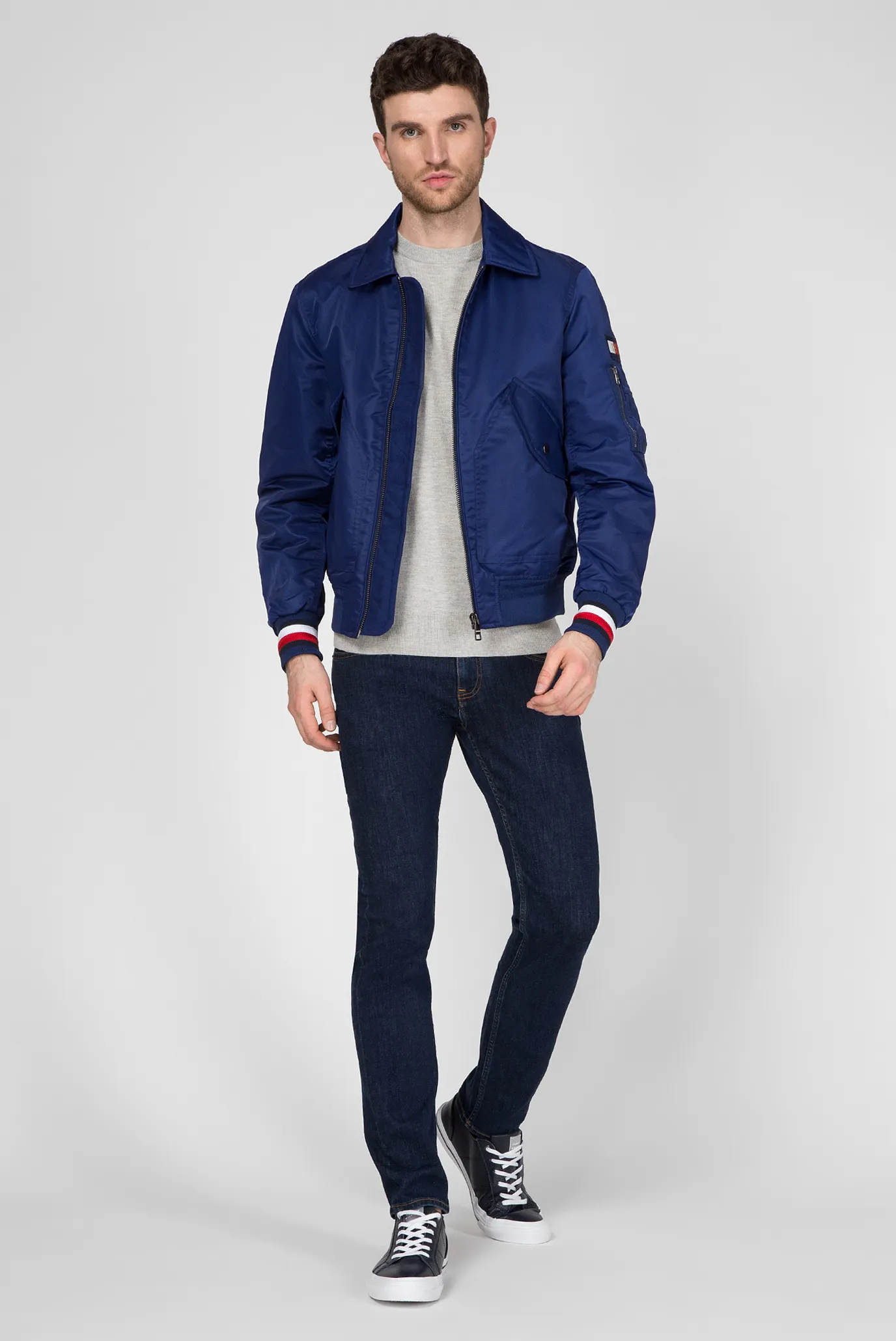 Мужской серый джемпер LUXURY TOUCH 10