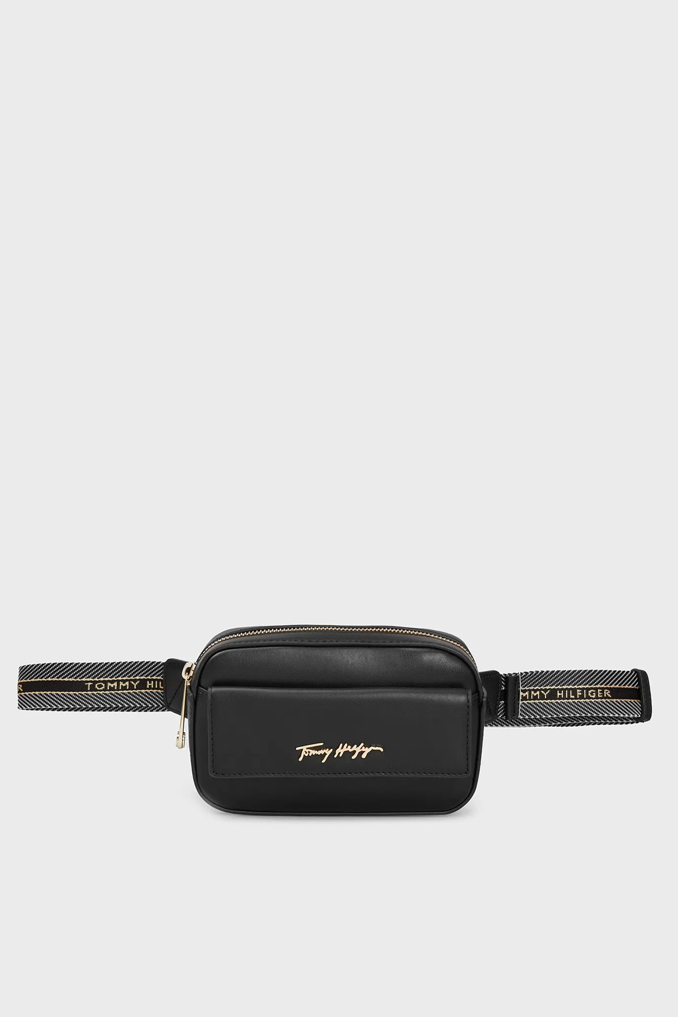 Женская черная поясная сумка 6