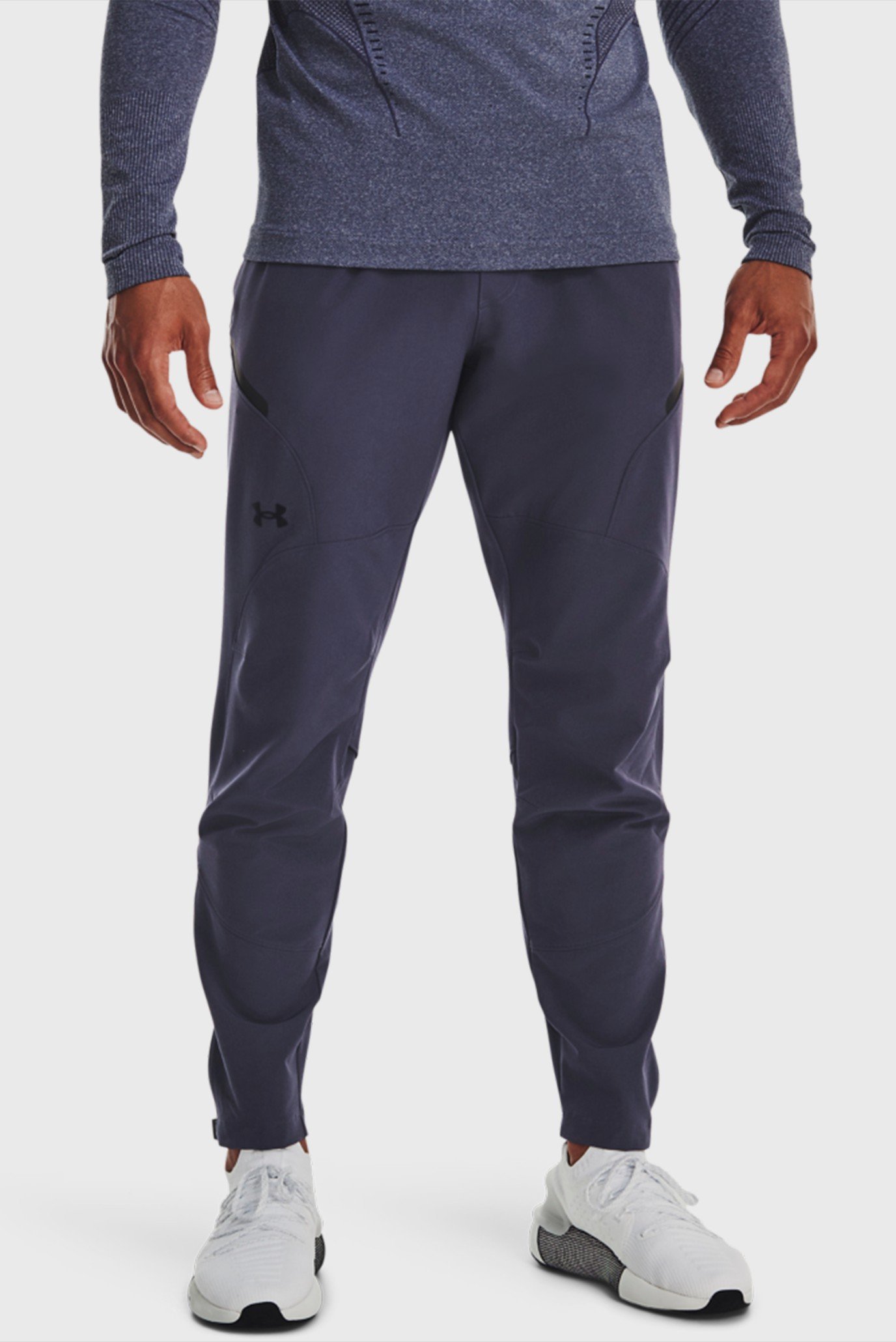 Мужские серые спортивные брюки UA UNSTOPPABLE BRUSHED PANT 1