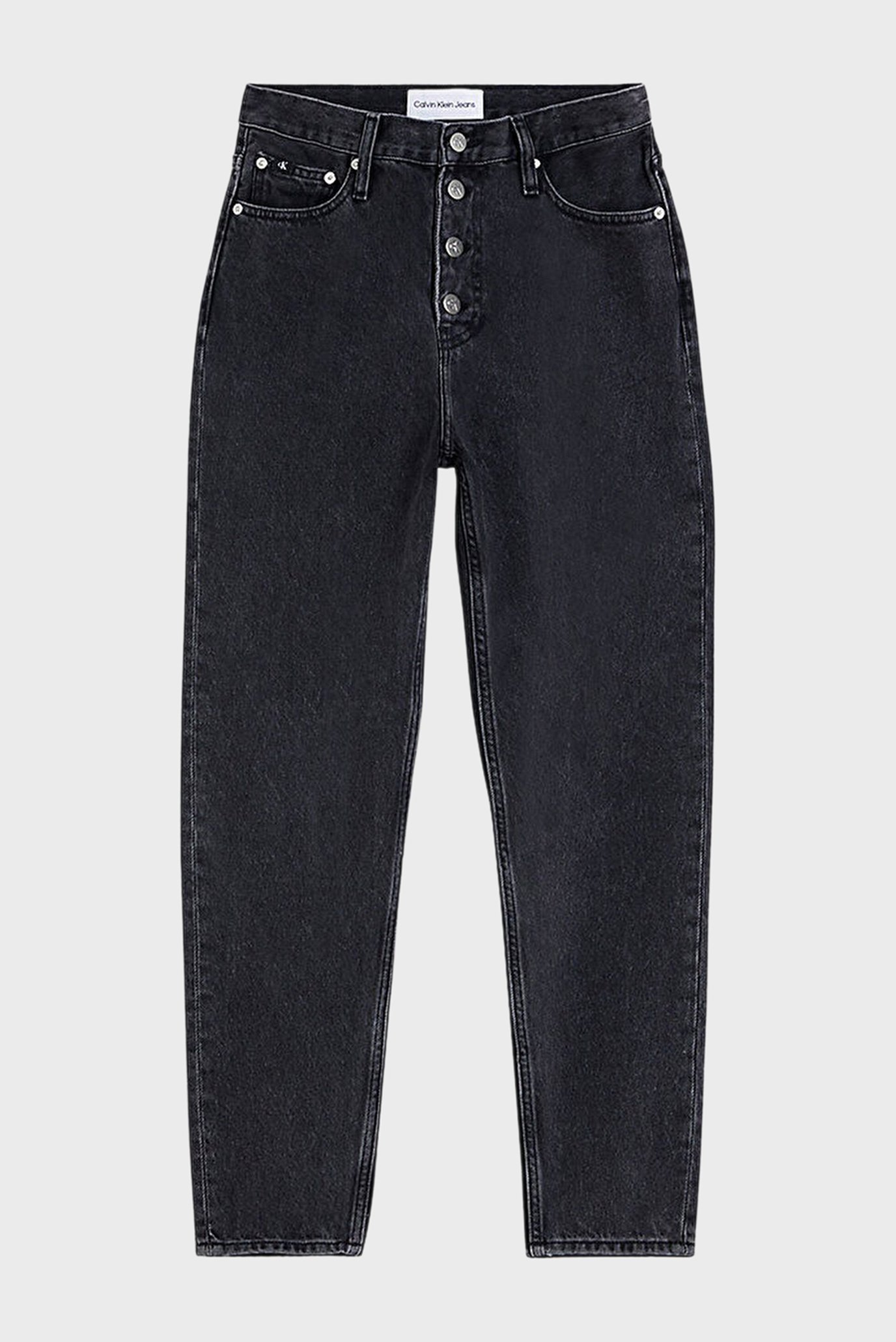 Женские черные джинсы MOM 5