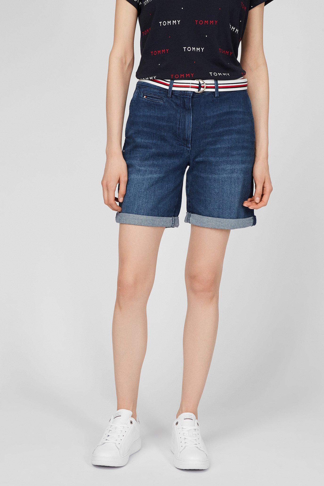 Женские синие джинсовые шорты SLIM RW TAM BERMUDA 6