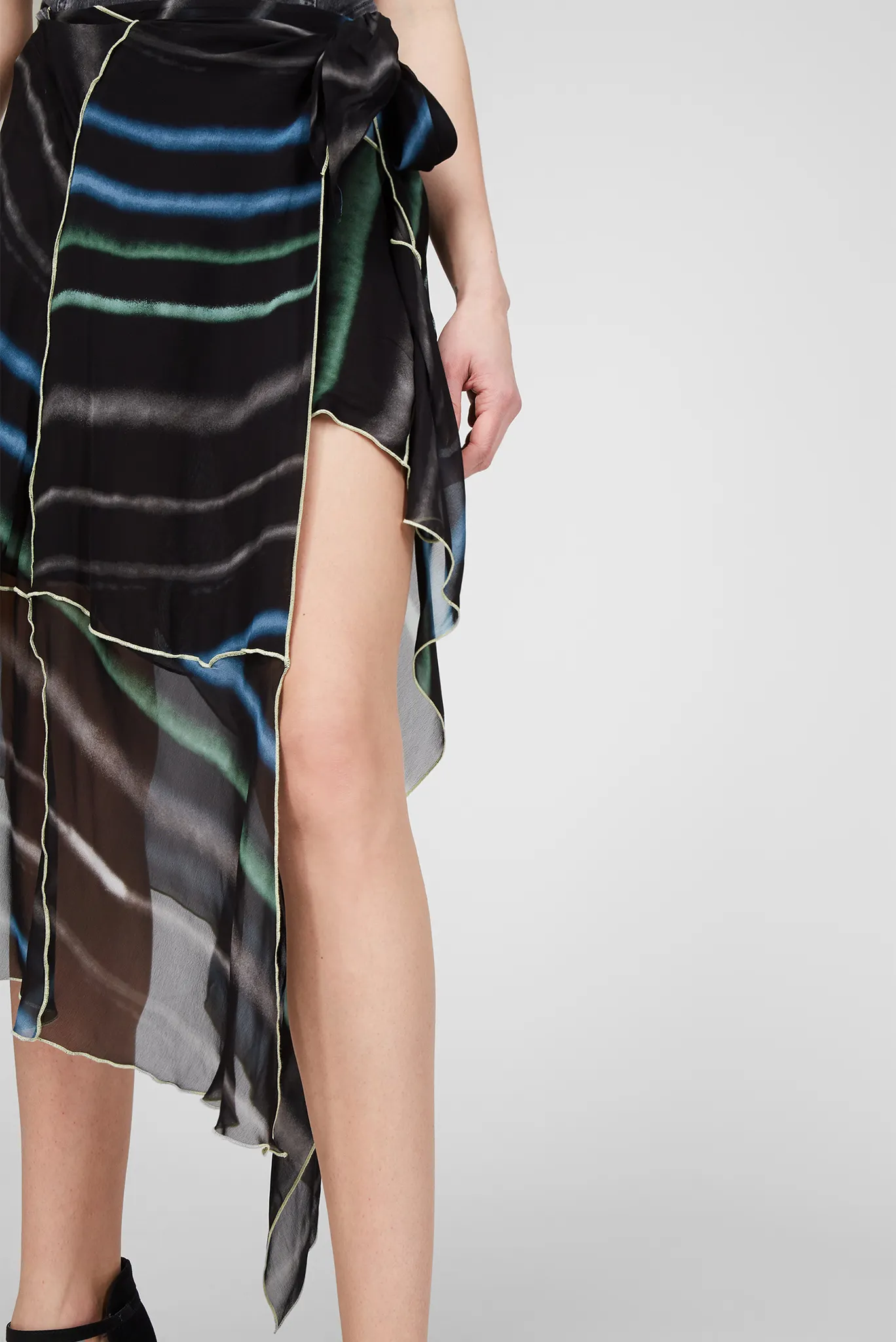 Женская черная юбка O-RUBINO 5