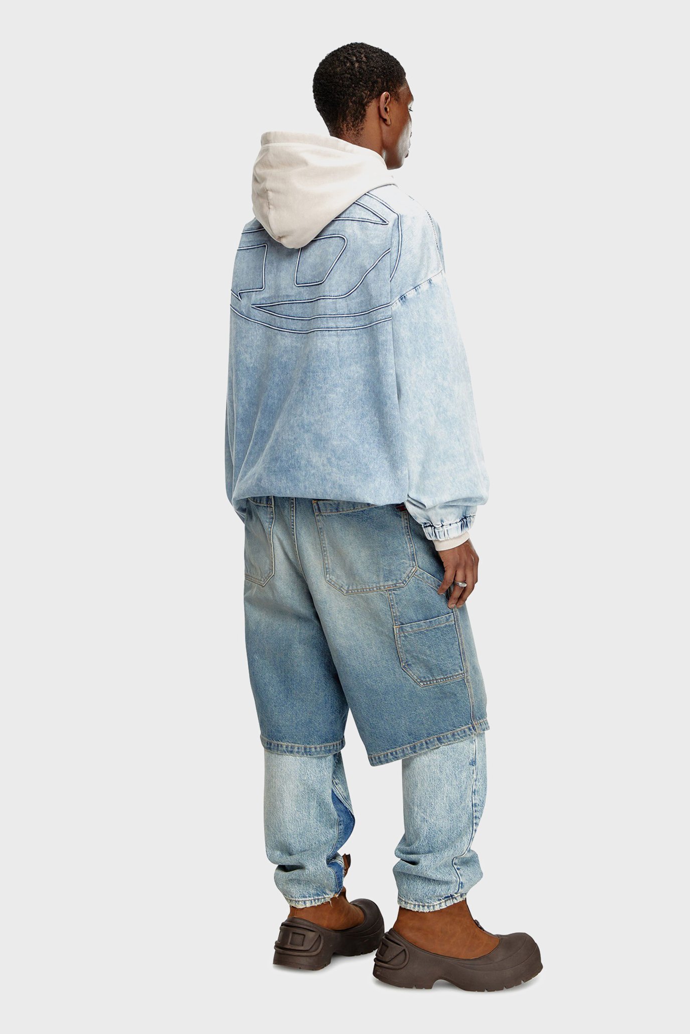 Мужская голубая джинсовая куртка D-KRAP-S1 2