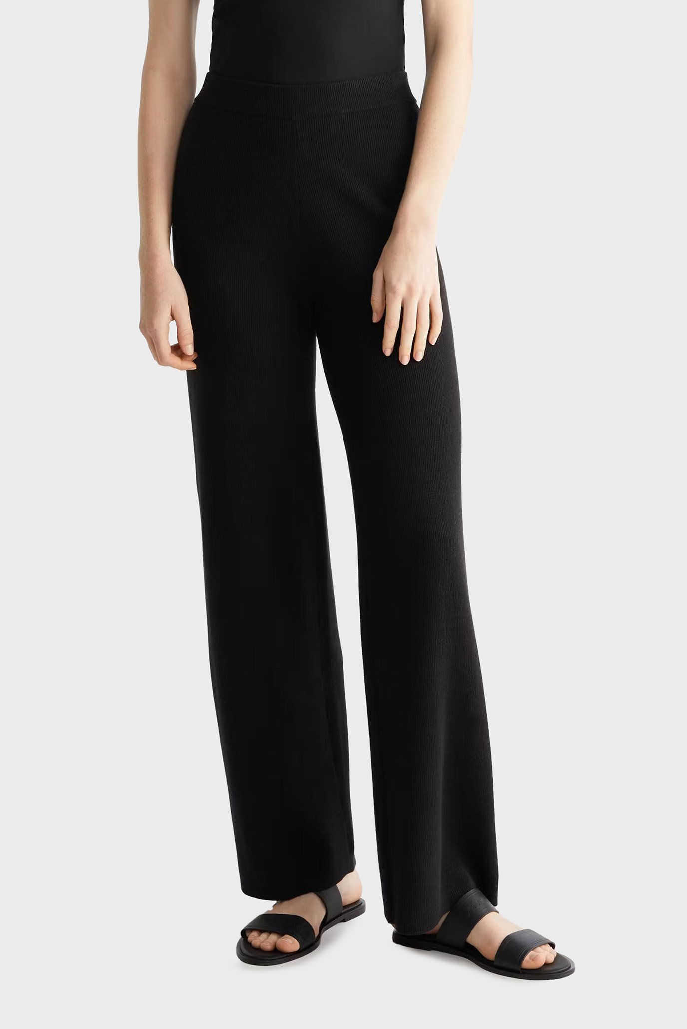 Штаны RIB WIDE LEG PANTCalvin Klein Штаны RIB WIDE LEG PANT 4