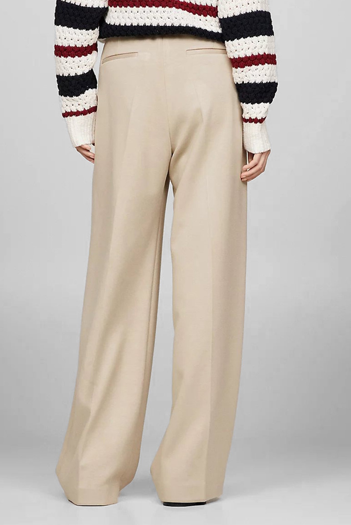 Женские бежевые брюки THC JERSEY WIDE LEG 3