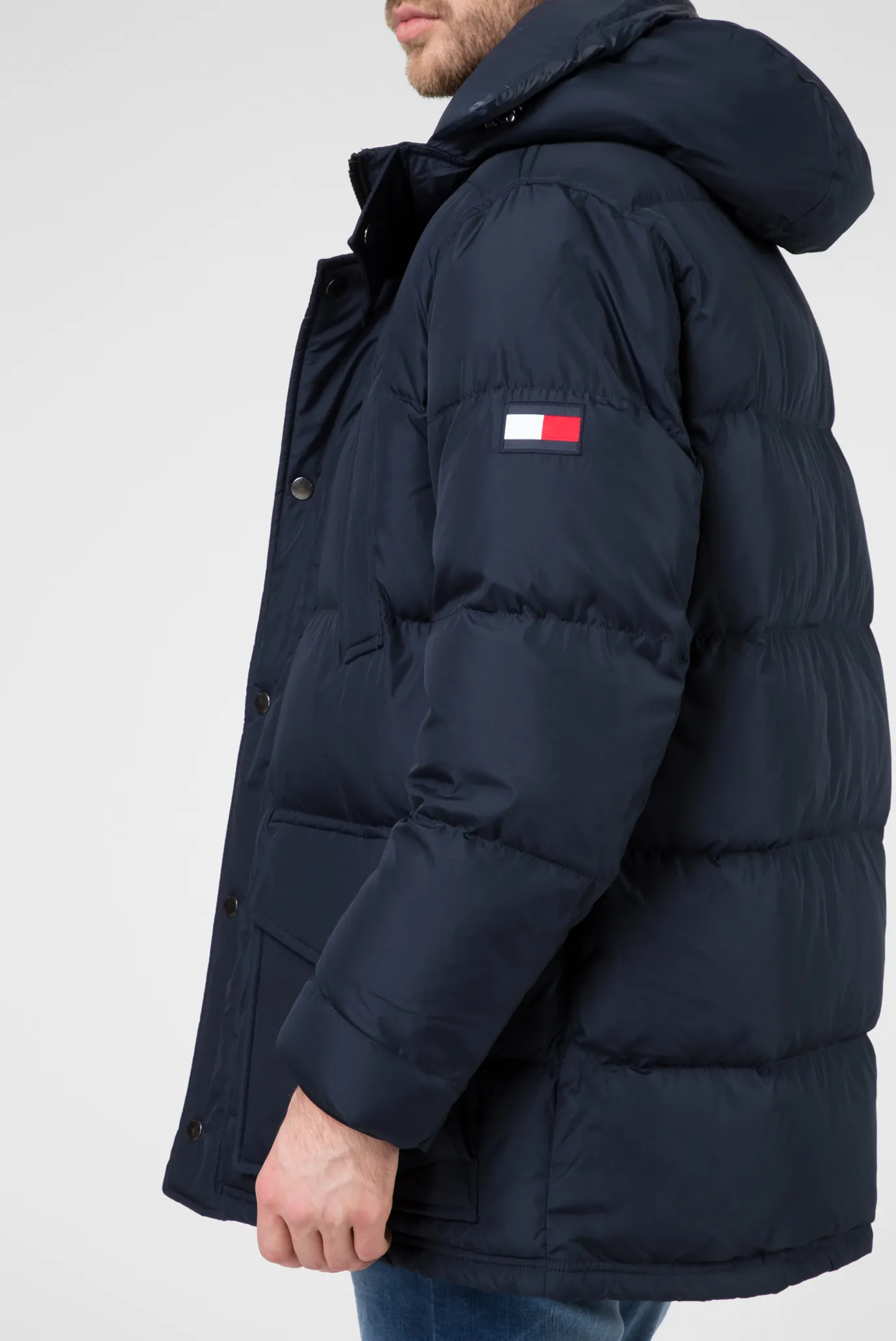 Мужская темно-синяя пуховая парка TOMMY HOODED PARKA 9