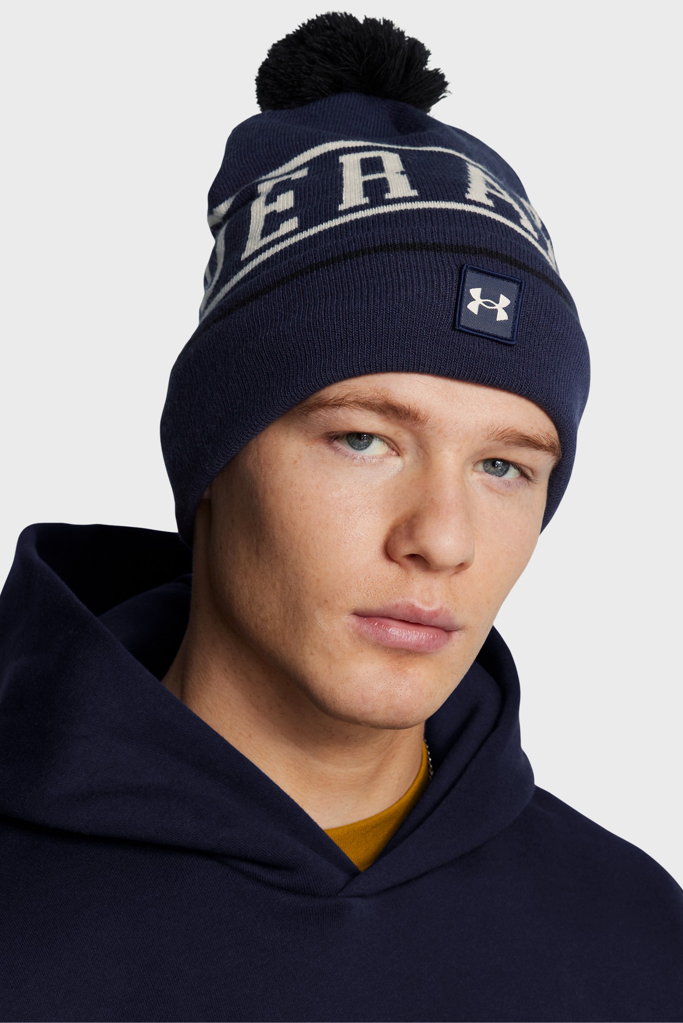 Мужская темно-синяя шапка M Halftime Pom Beanie 2