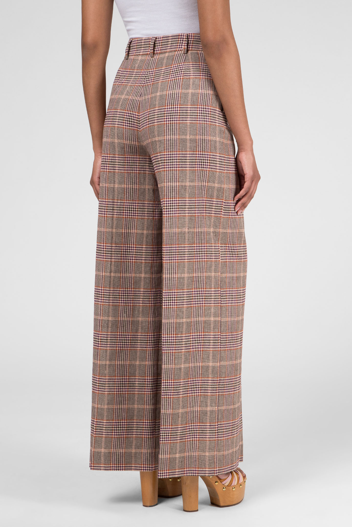 Женские брюки в клетку ZENDAYA WIDE LEG TAILORED 8