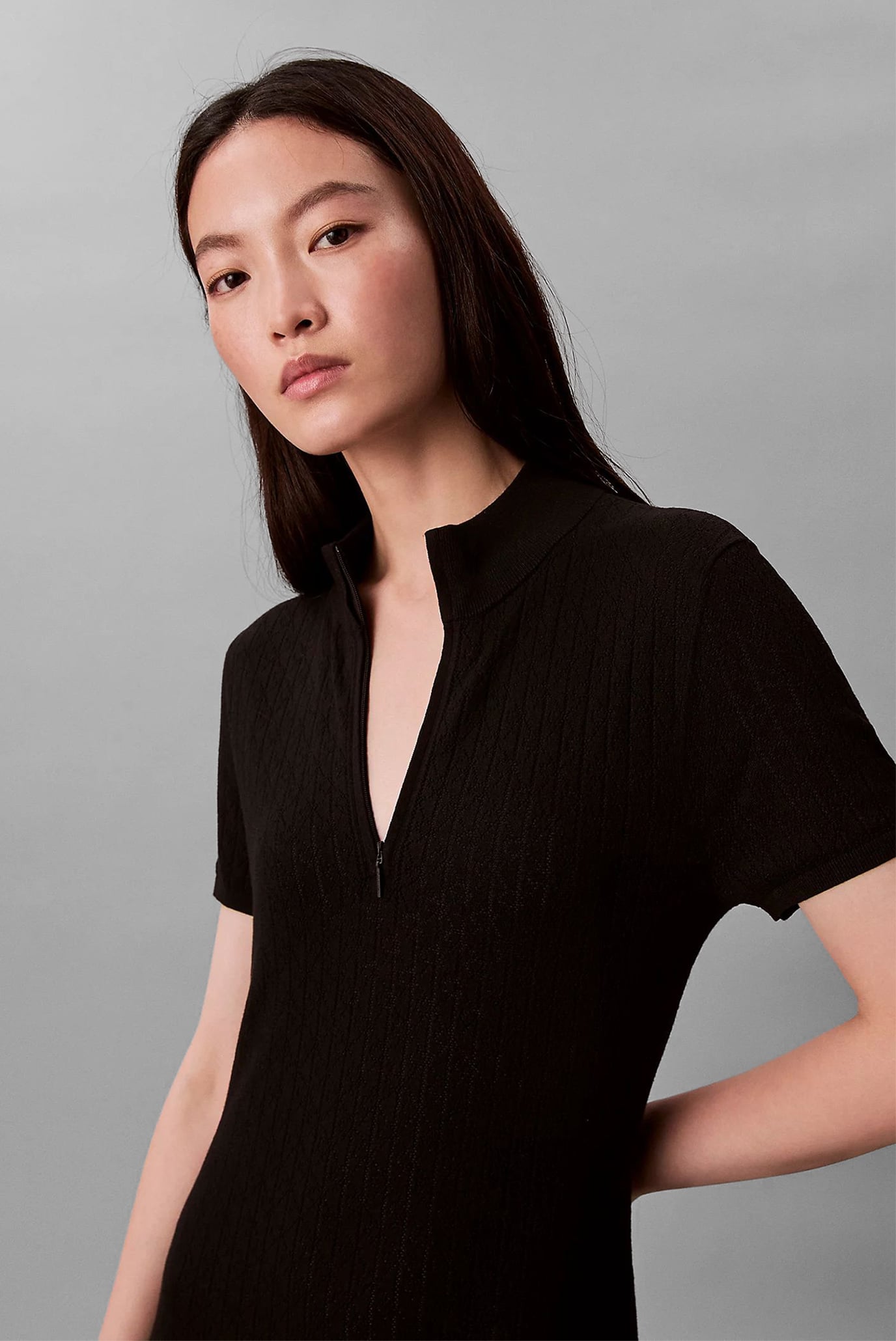 Платье Sporty 1 4 Zip Mini Sweater Dres 6