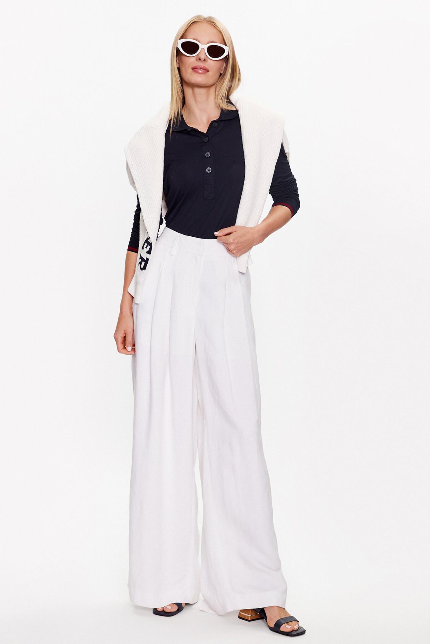 Поло с длинным рукавом SLIM SPLIT GLOBAL STR POLO LS 3