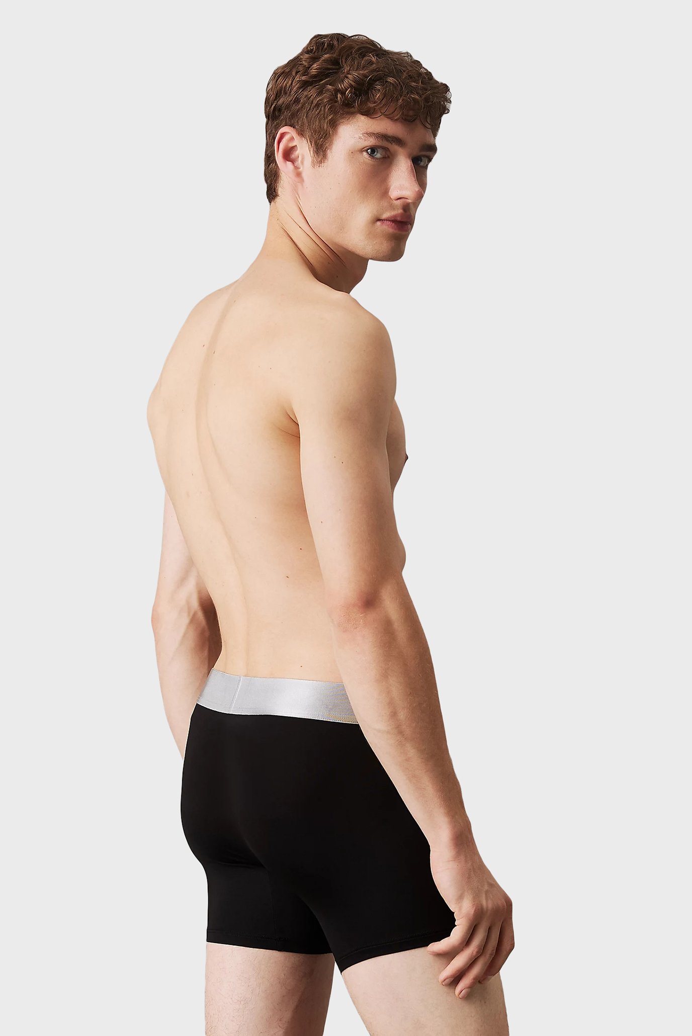 Мужские черные боксеры (3 шт) BOXER BRIEF 3PKCalvin Klein Мужские черные боксеры (3 шт) BOXER BRIEF 3PK 2