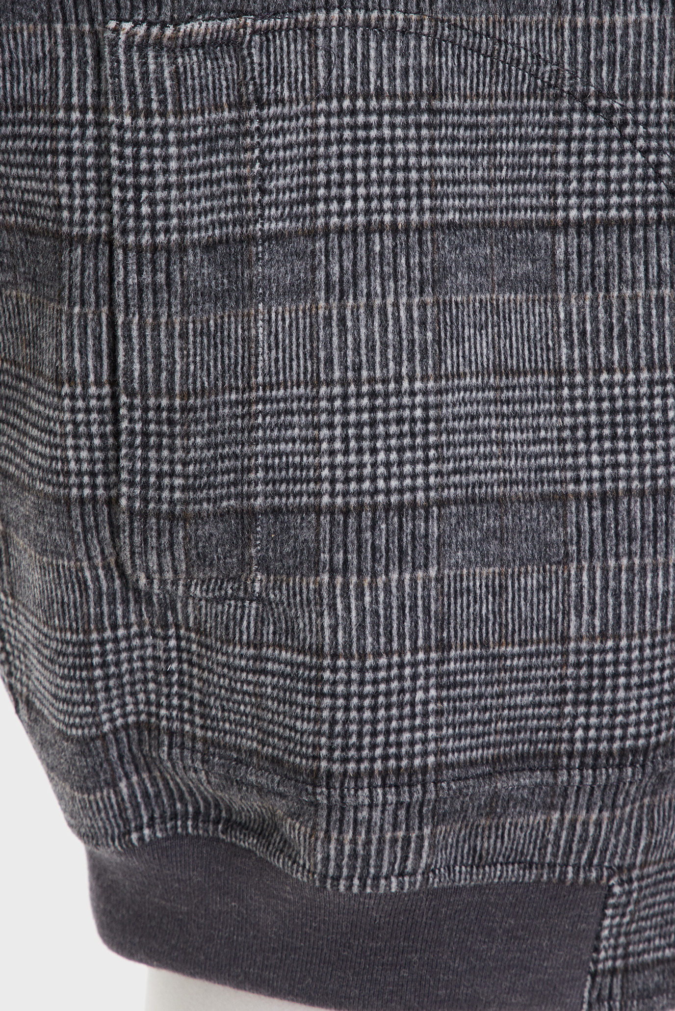 Женское серое шерстяное двустороннее пальто MD DF WOOL REVERSIBLE CHECK JKT 3