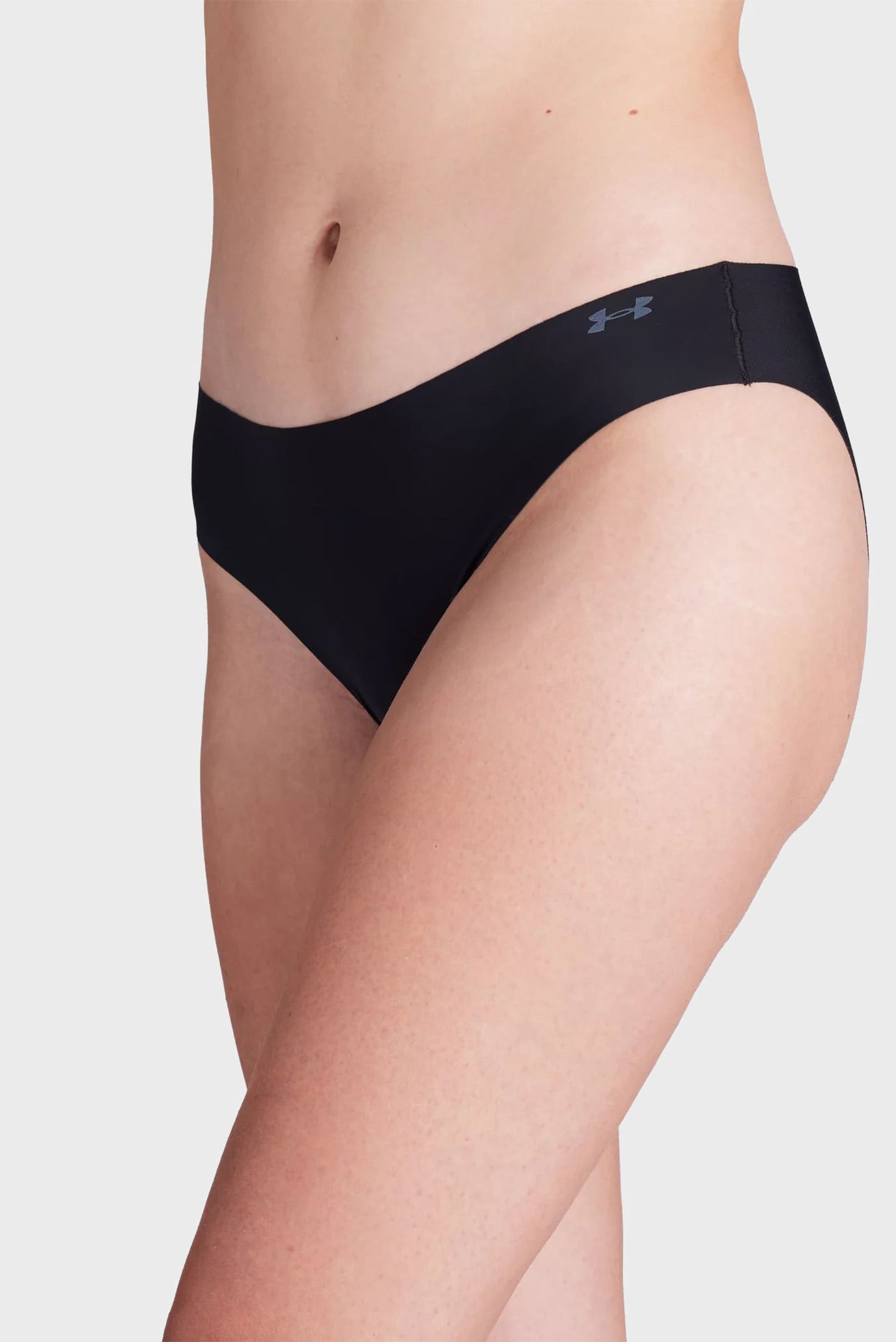 Женские черные трусики (3 шт) UA PURE STRETCH NO SHOW BIKINI-SOLID 3PK 3