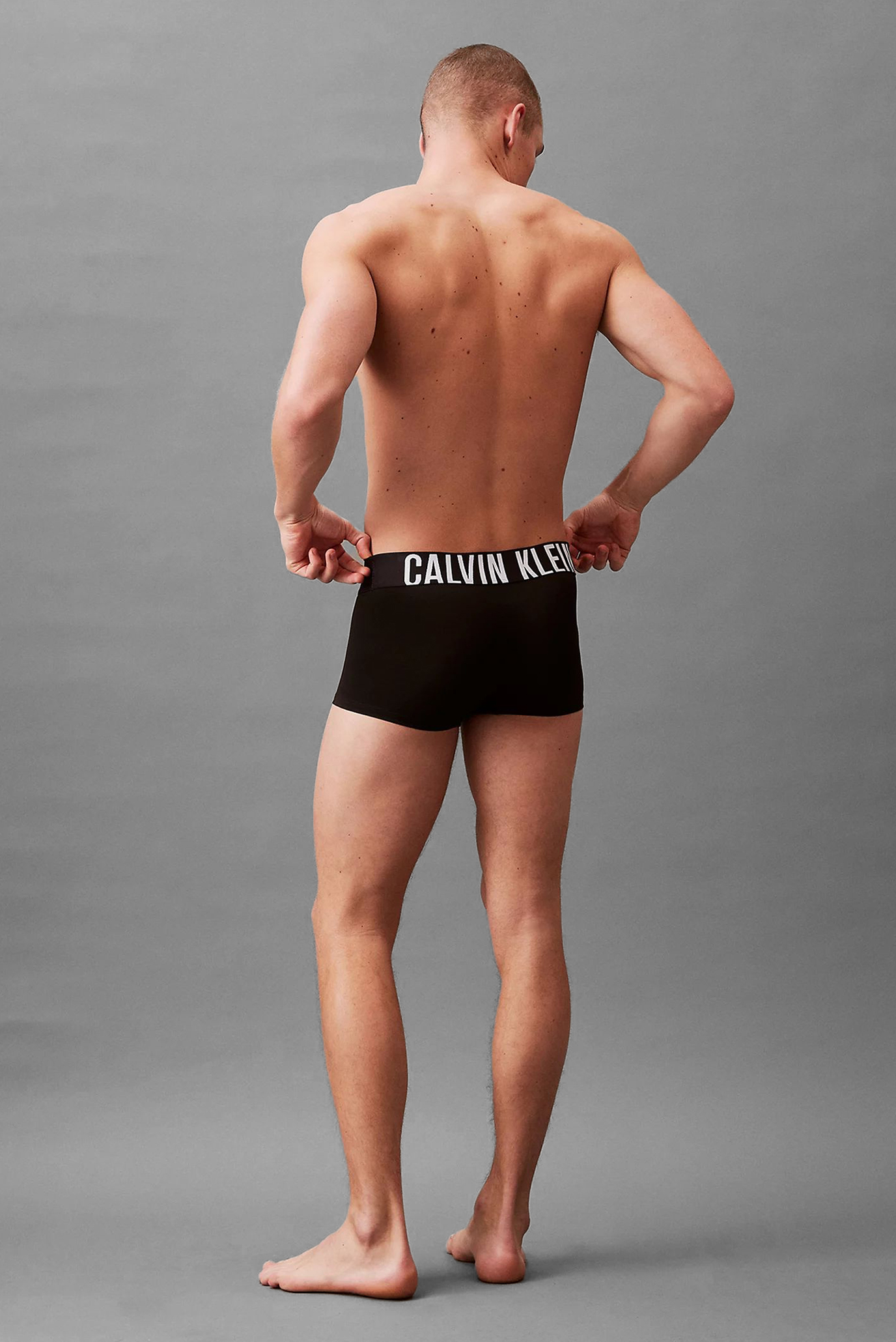 Мужские черные боксеры (3 шт) LOW RISE TRUNK 4