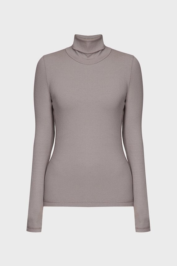 Лонгслив MODAL RIB ROLL NECK TOP