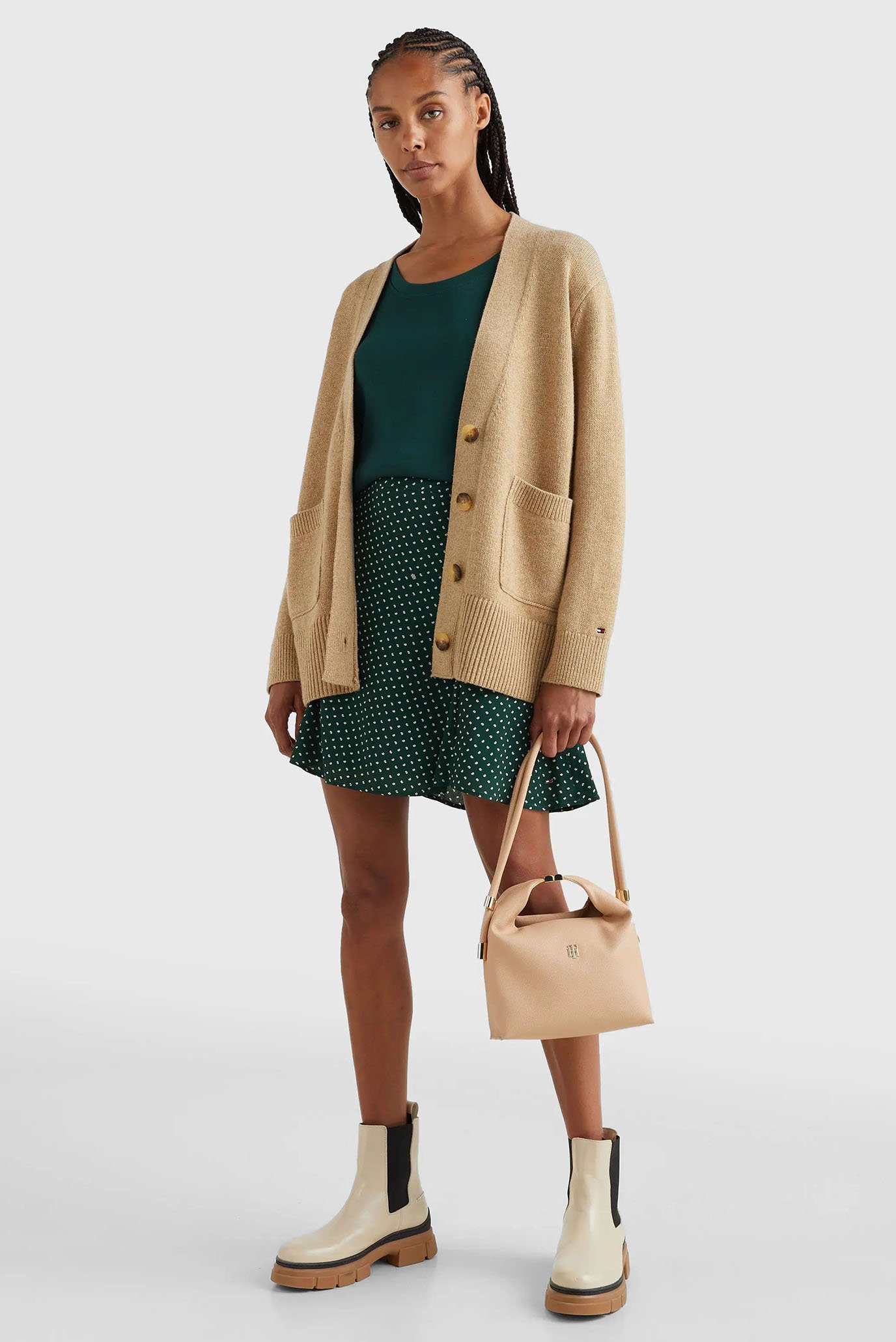 Кардиган WOOL BLEND V-NK CARDIGAN 2