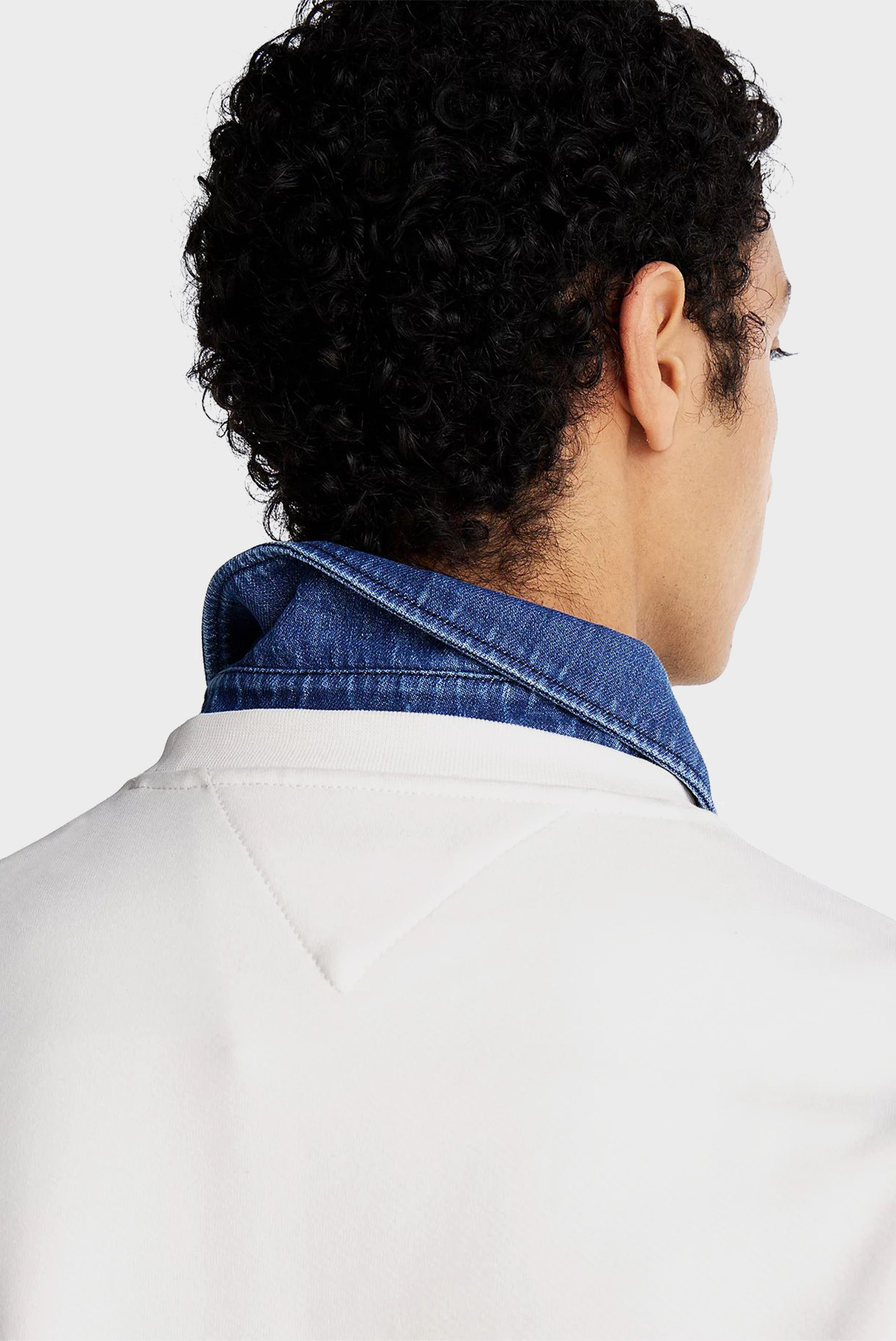 Мужской белый свитшот HILFIGER FLAGS CREWNECK 5