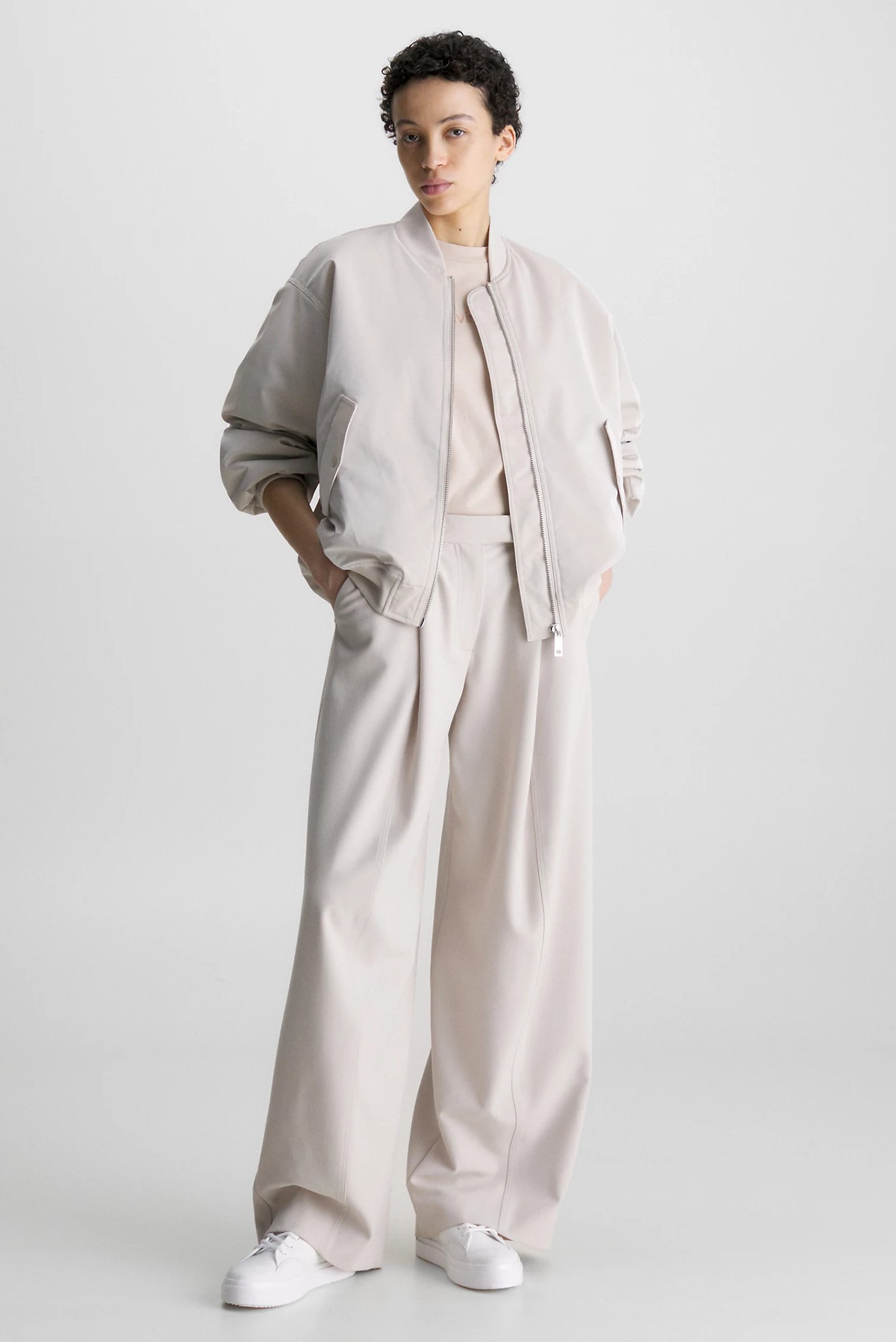 Женский серый бомбер SHINE PADDED BOMBER JACKET 2