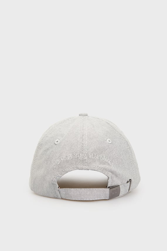 Мужская серая кепка TH FLAG OXFORD 6 PANEL CAP