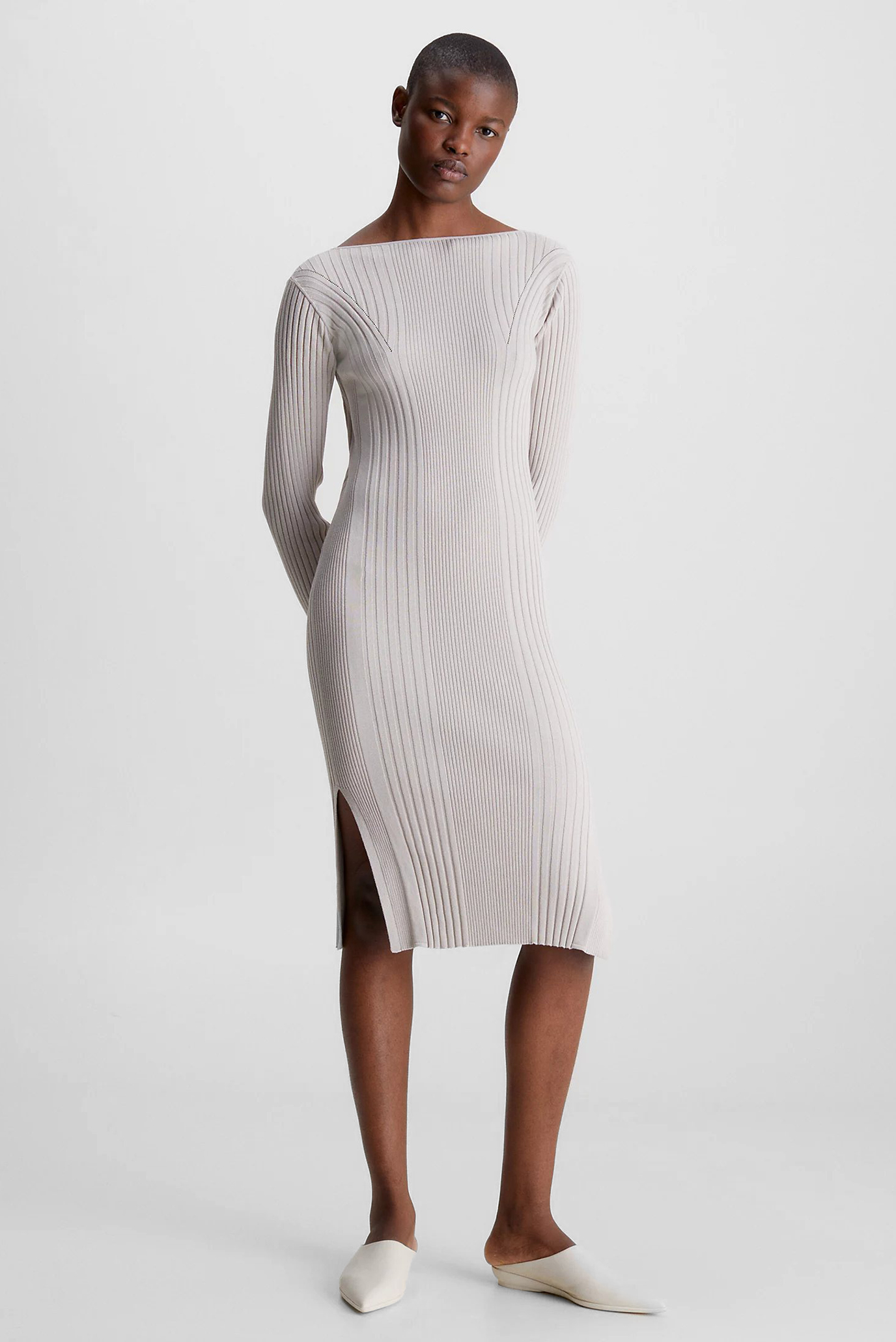 Платье ICONIC RIB OPEN BACK DRESSCalvin Klein Платье ICONIC RIB OPEN BACK DRESS 6