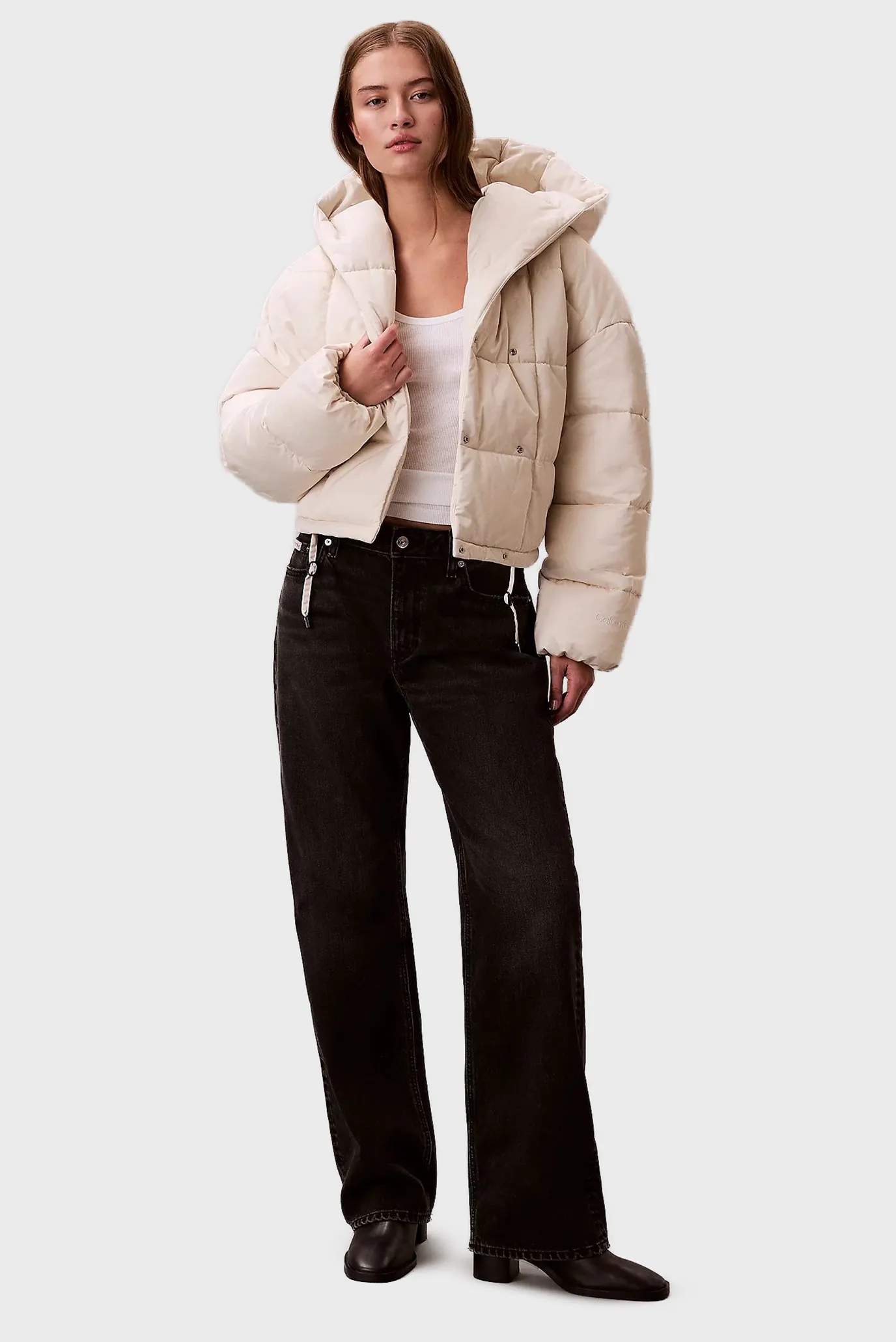 Куртка демисезонная MID WEIGHT SATIN SHORT WRAP PUFF 2