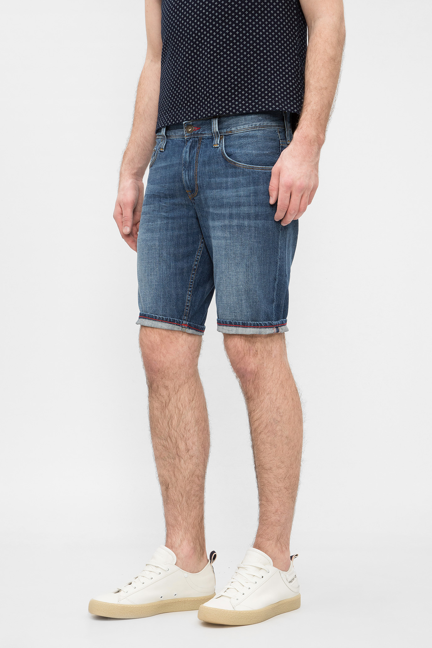 Мужские синие джинсовые шорты Tommy Hilfiger Мужские синие джинсовые шорты 7