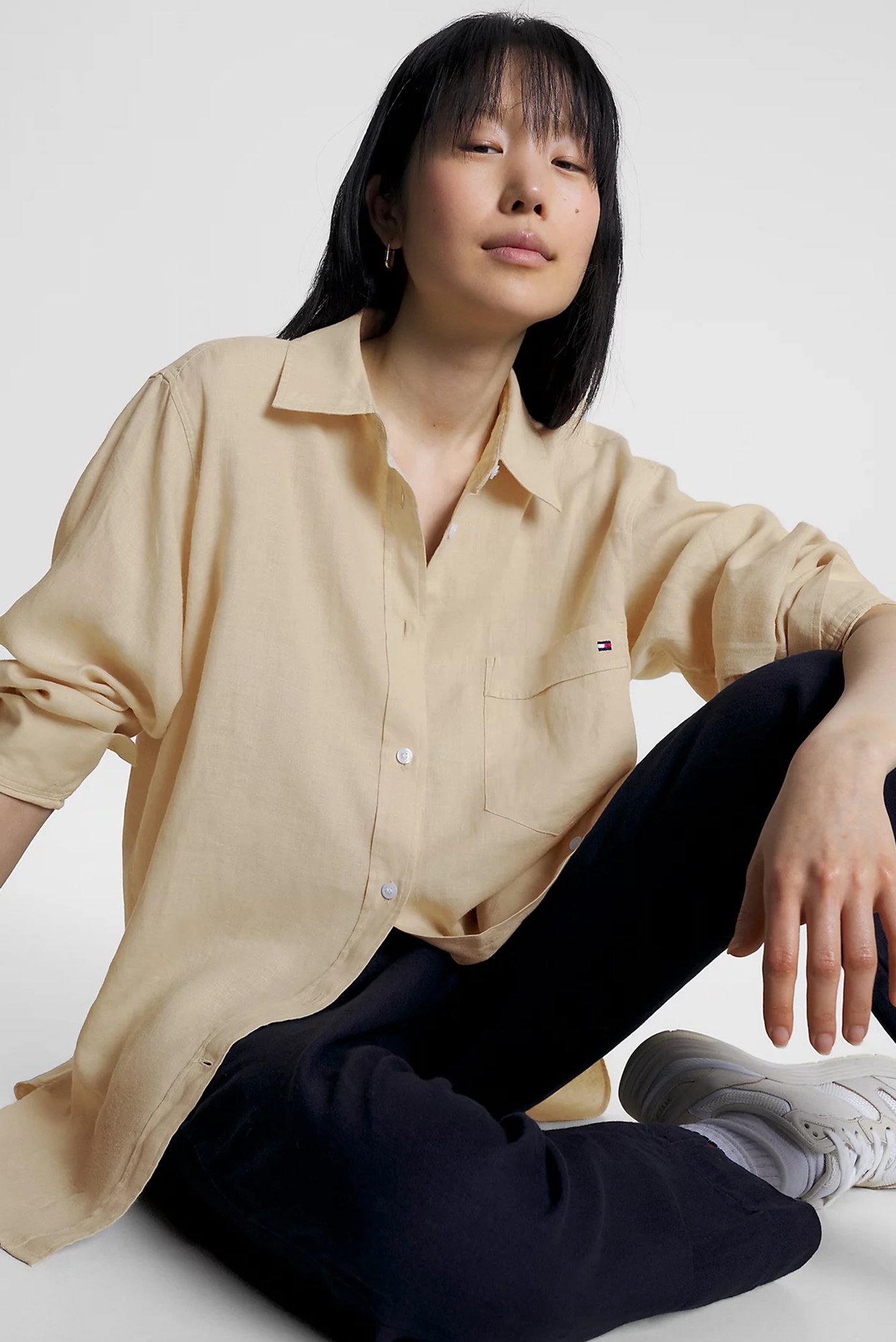 Рубашка LINEN OVERSIZED SHIRT LS 5