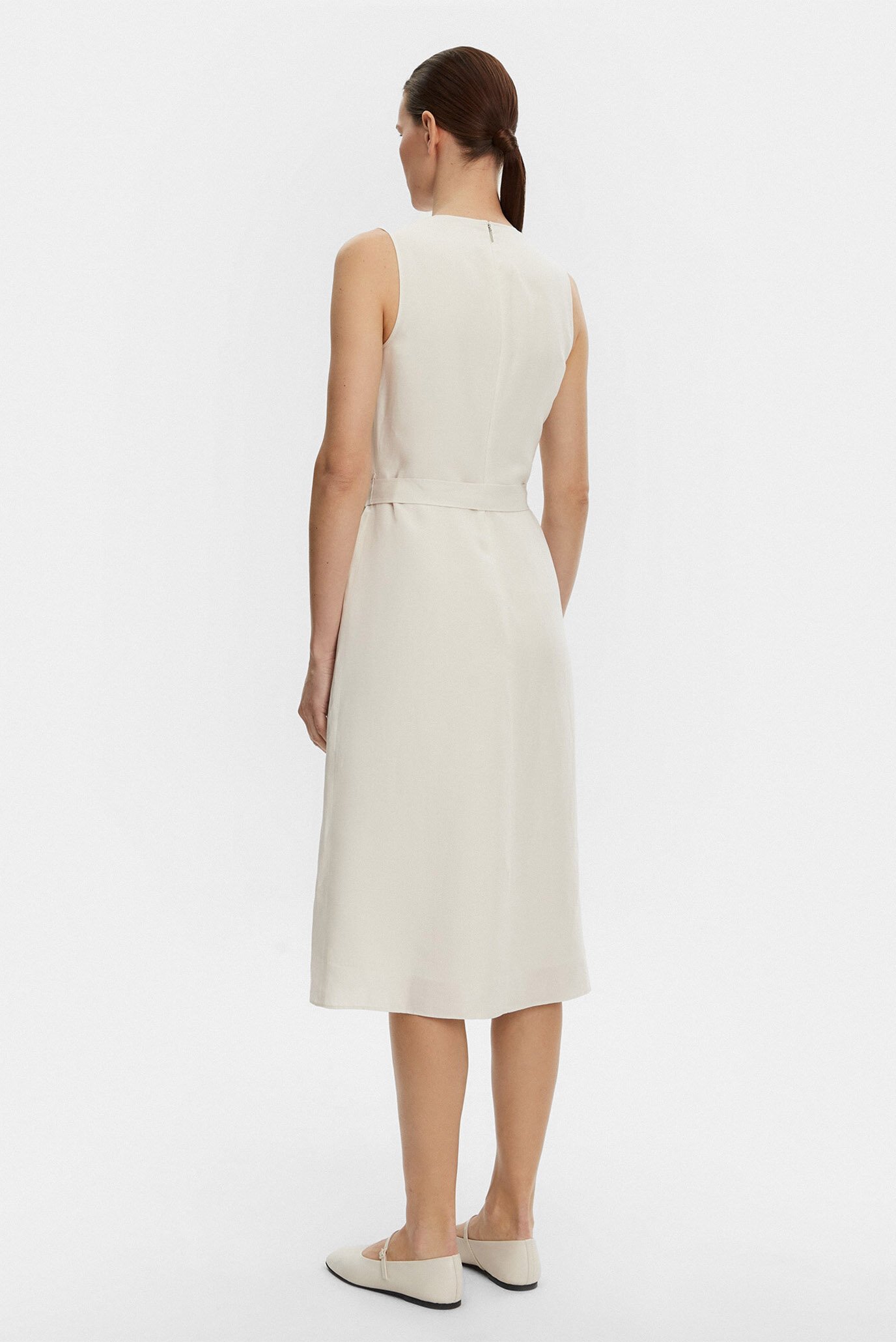 Женское серое платье NS V NECK 4