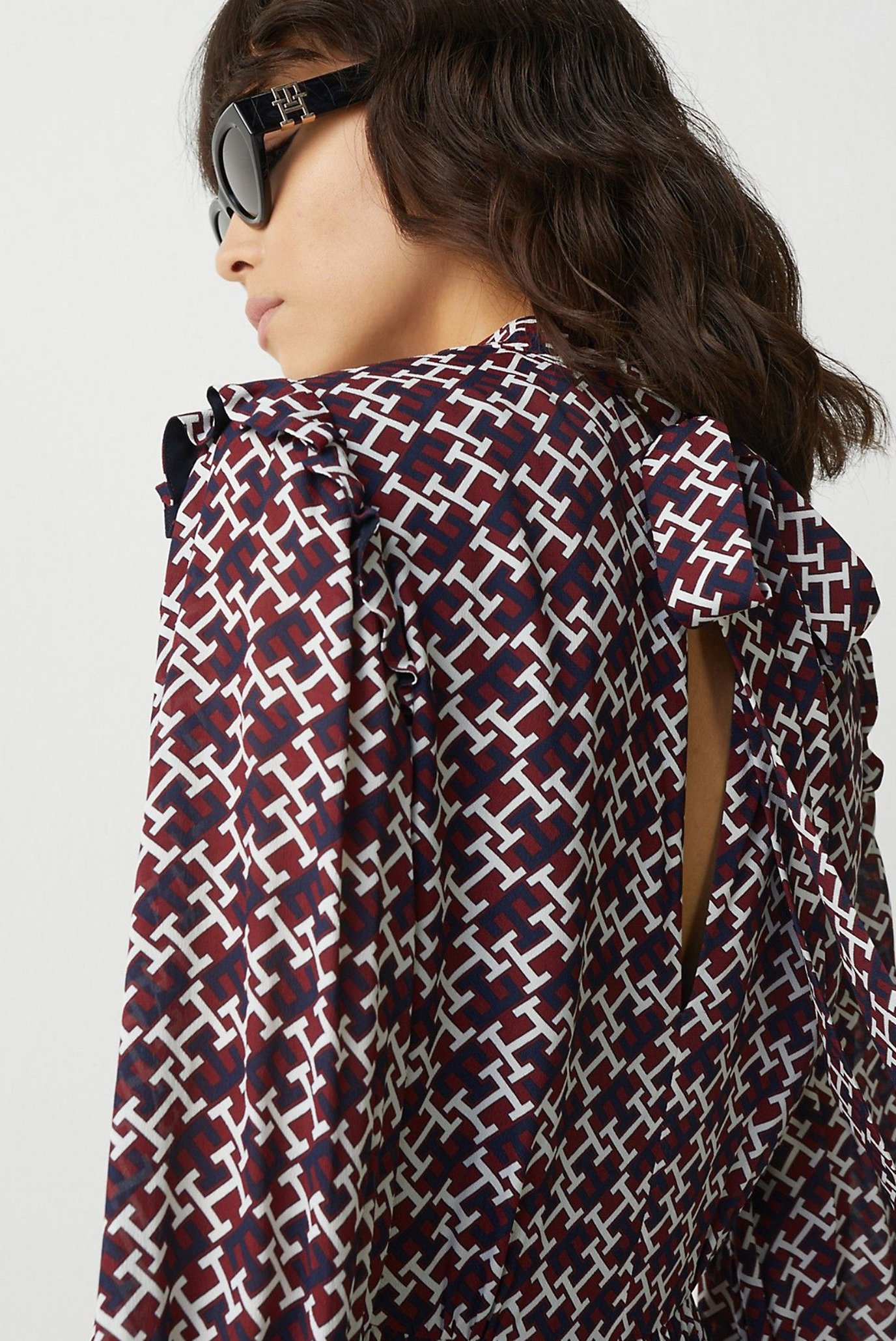 Платье CHIFFON MONOGR DRESS LS 4