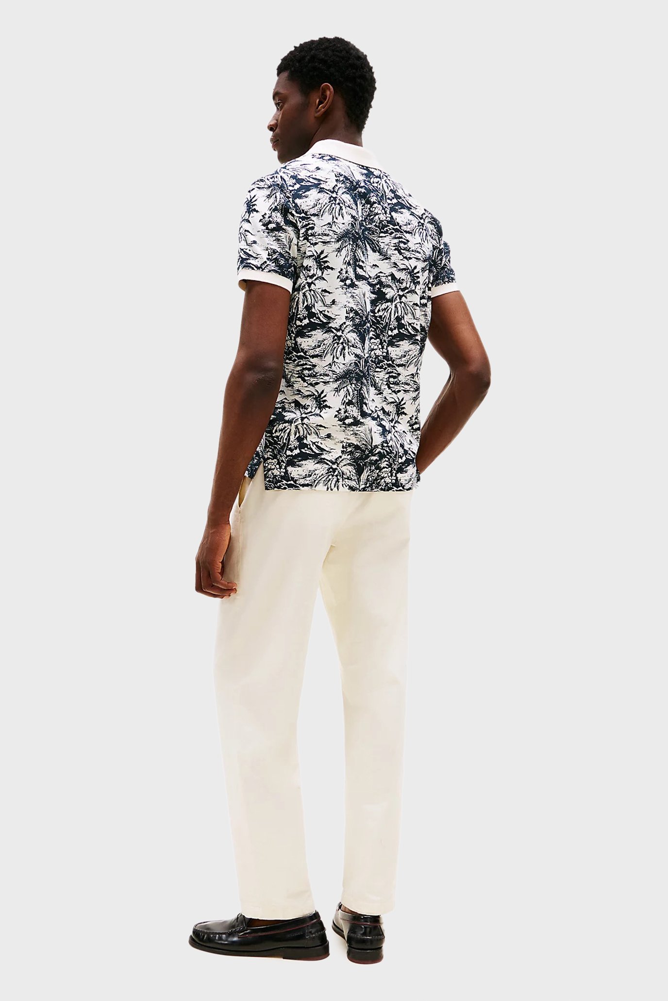 Поло ALL OVER PRINT LINEN REG POLO 4