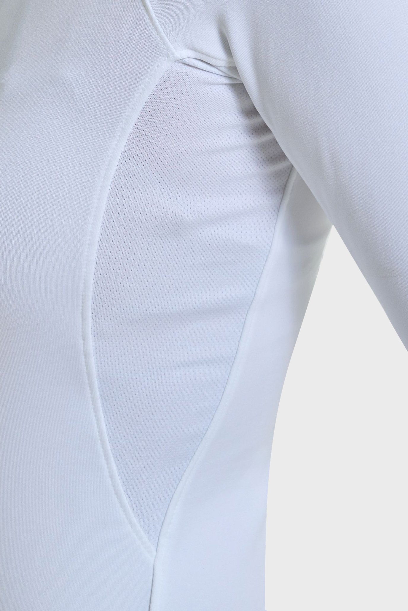 Женский белый лонгслив UA CG Authentics Mockneck 5