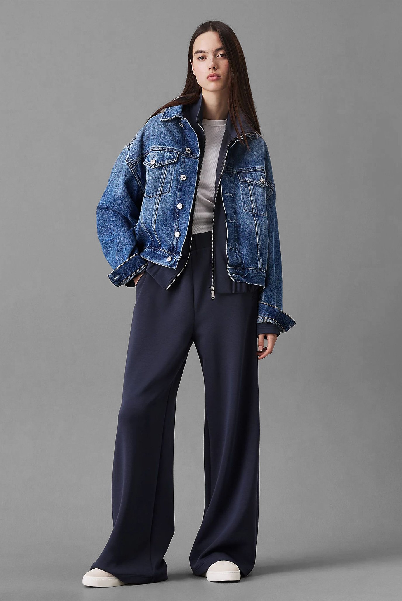 Женские синие спортивные брюки HEAVY MODAL STRAIGHT PANT 2