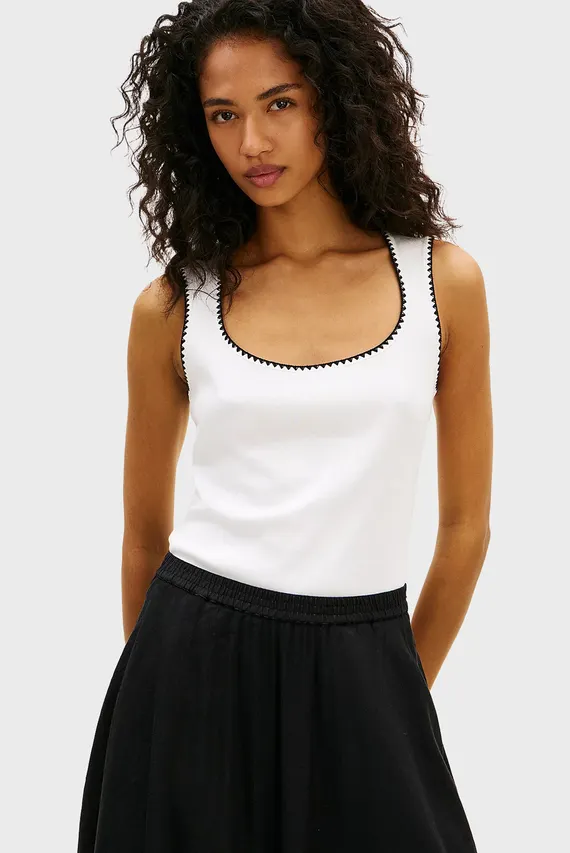 Майка B&W SLIM SCOOP-NK TANK Tommy Hilfiger