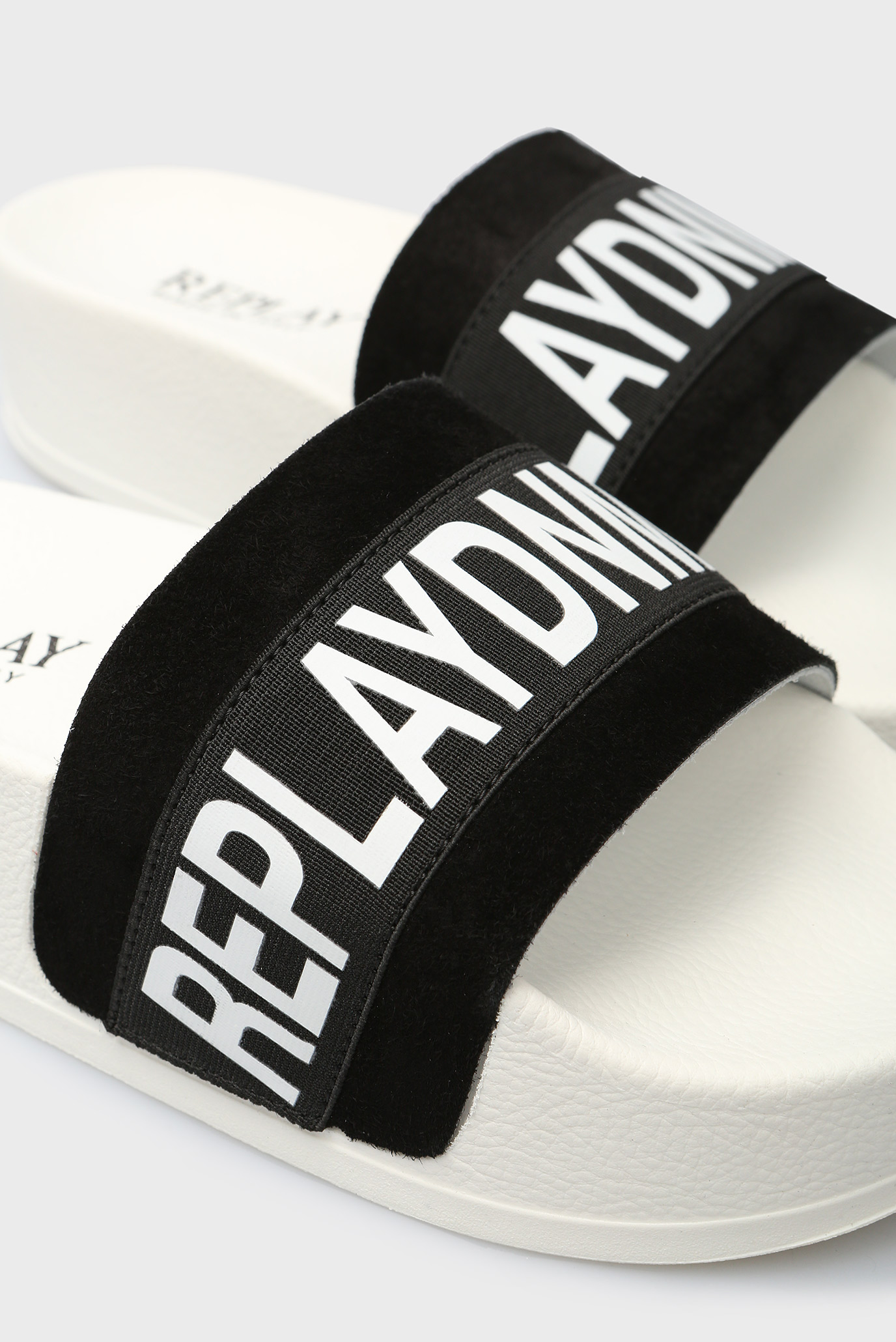 Женские черные замшевые слайдеры LEANA 10