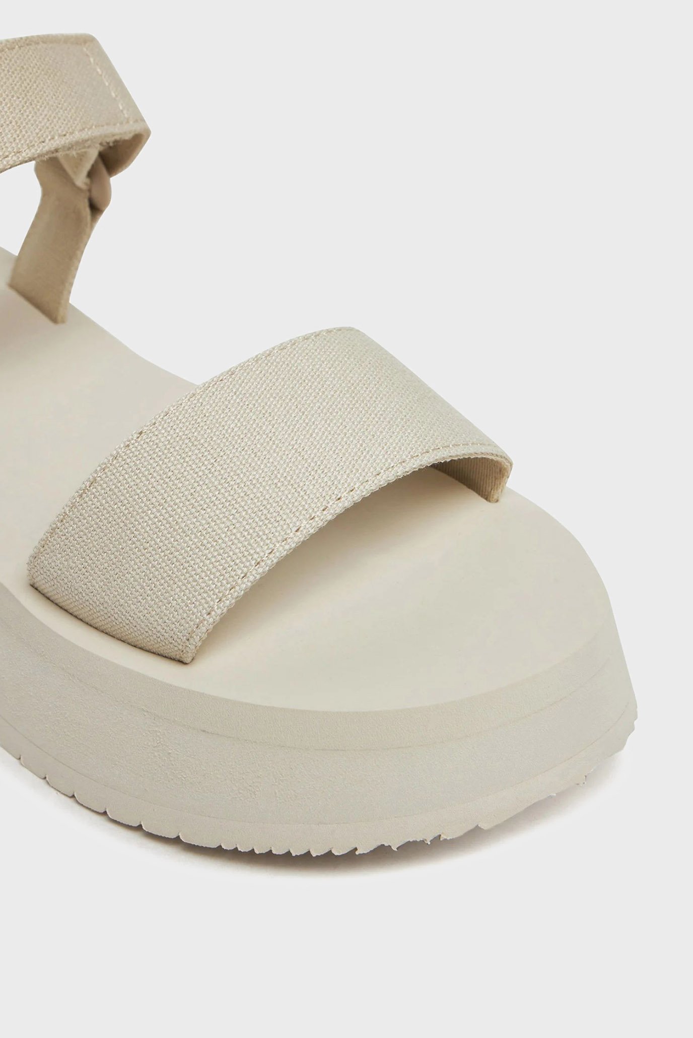 Женские бежевые сандалии VELCRO 2