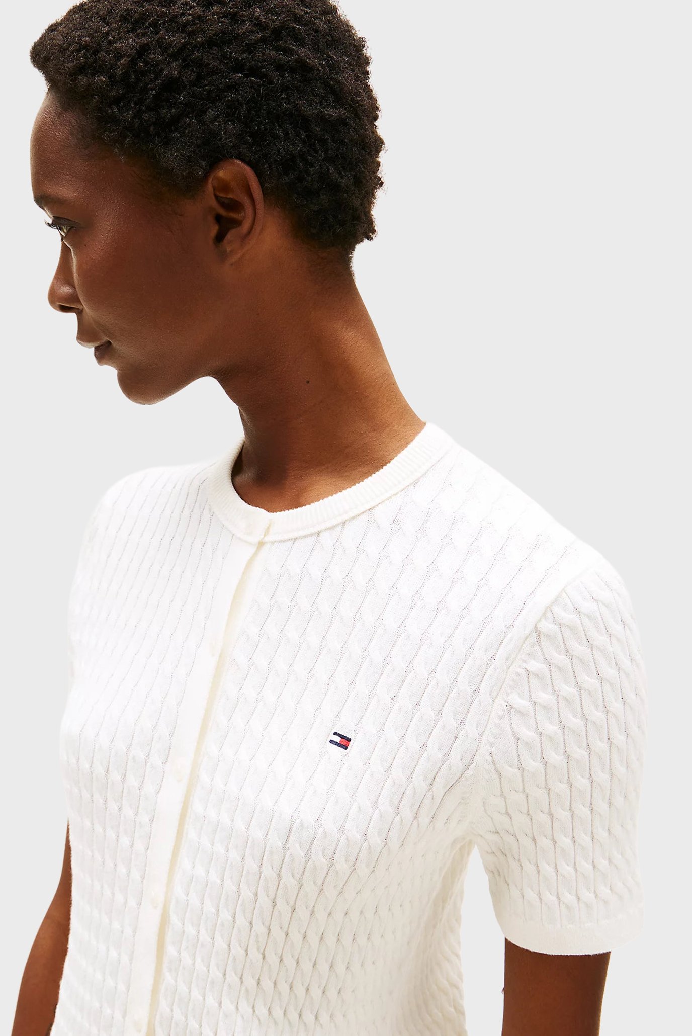 Свитер CO CABLE FINE GG S S C-NK CARDI 4