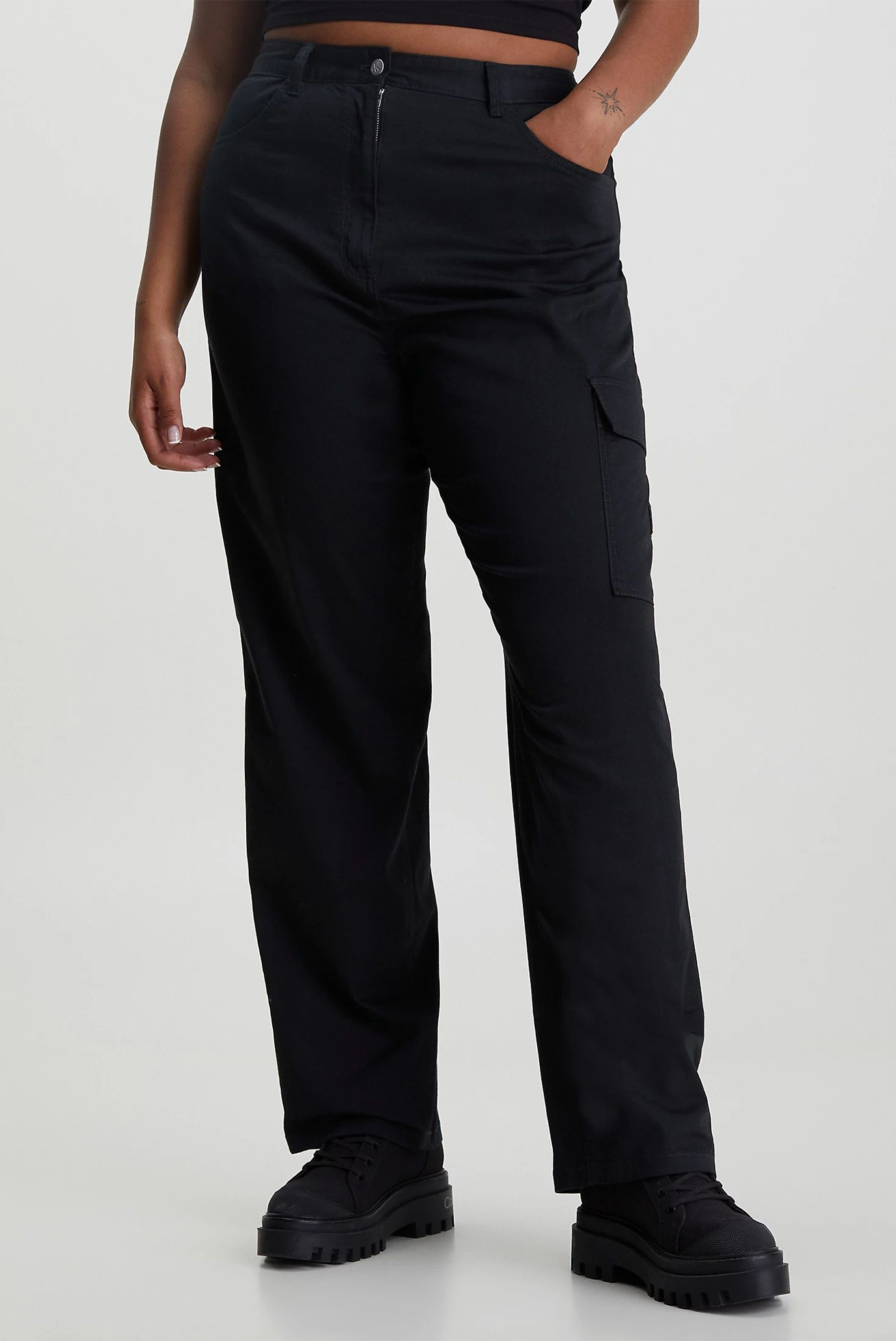 Брюки STRETCH TWILL HIGH RISE STRAIGHT 4
