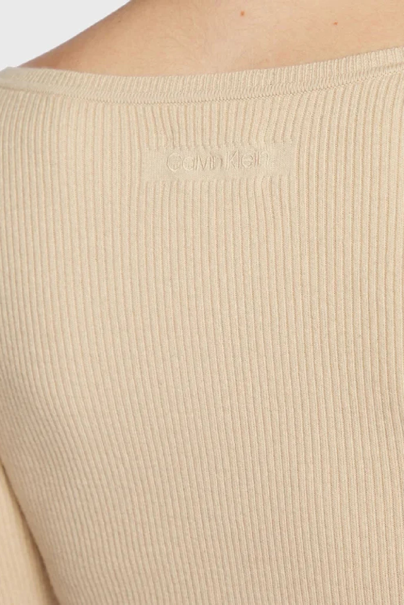 Платье RIB SQUARE-NECK MIDI DRESS 5