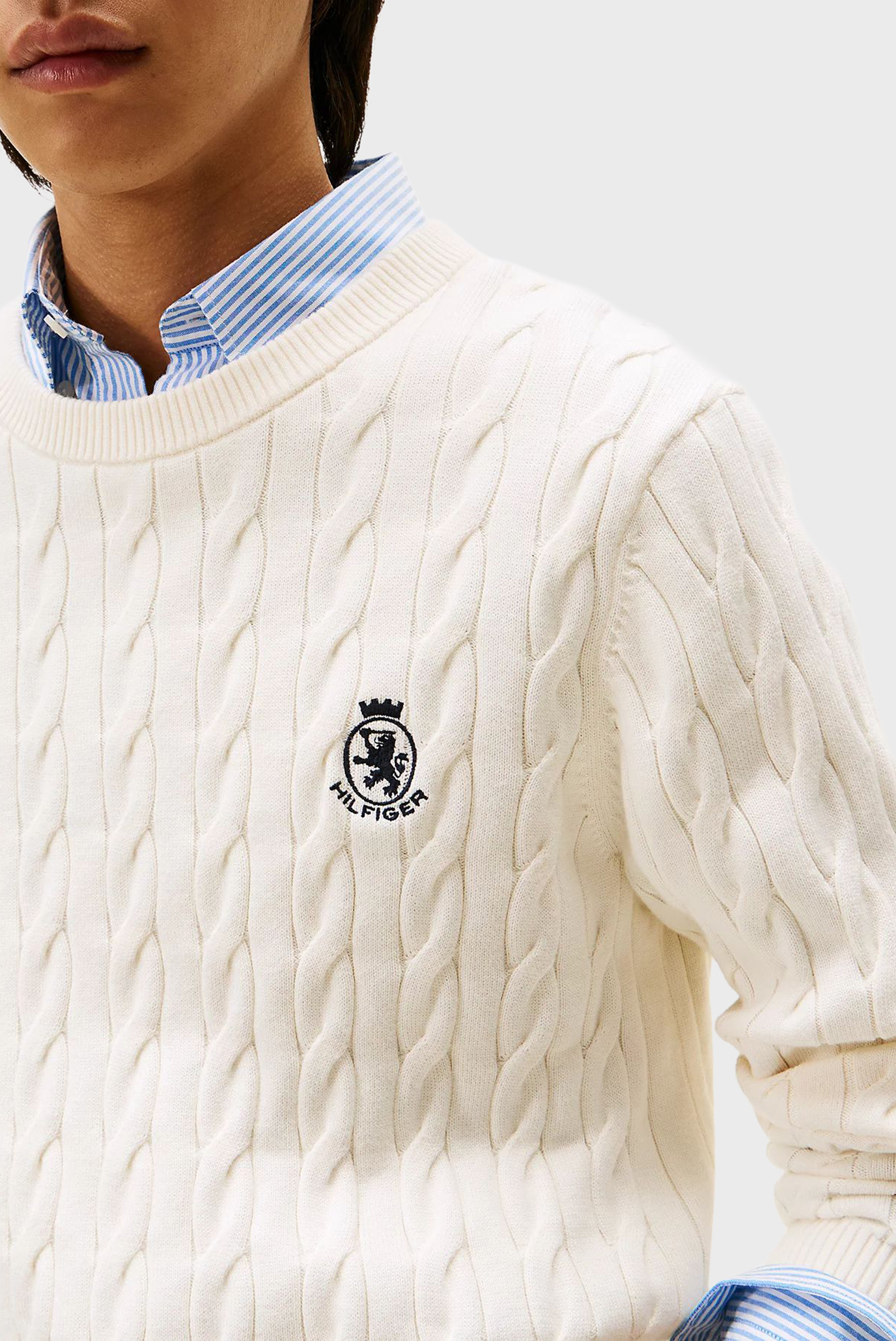Свитер CLASSIC COTTON CABLE CREST CREW 4