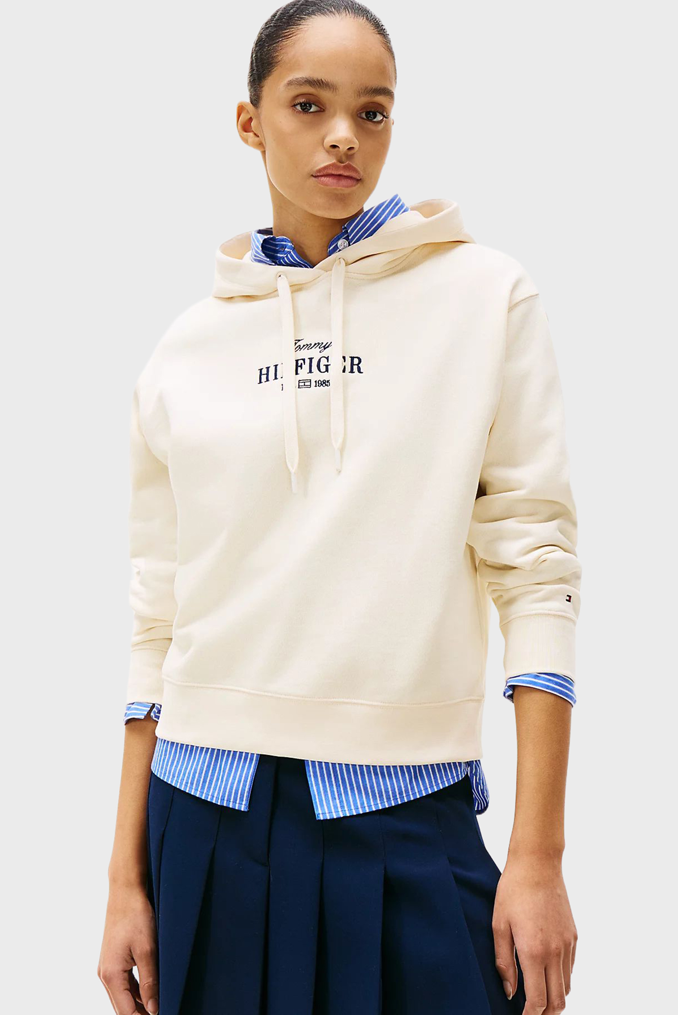 Женское белое худи REG HILFIGER 1