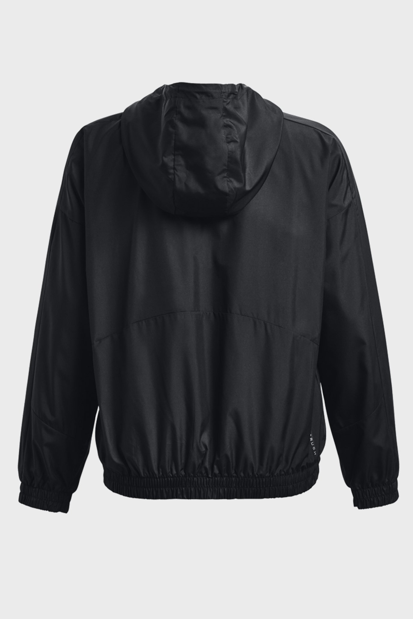 Женская черная ветровка UA Rush Woven FZ Jacket Under Armour