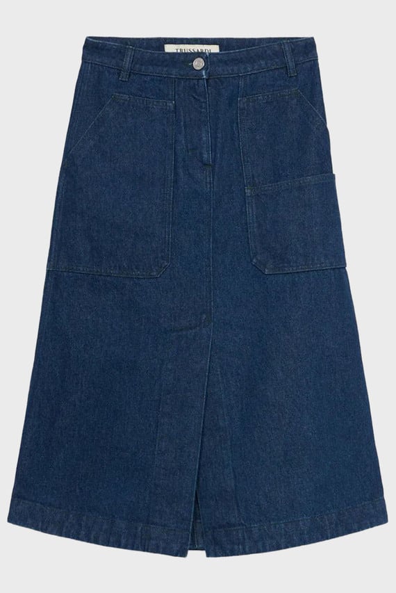Юбка A-LINE SKIRT - BLUE DENIM RINSE