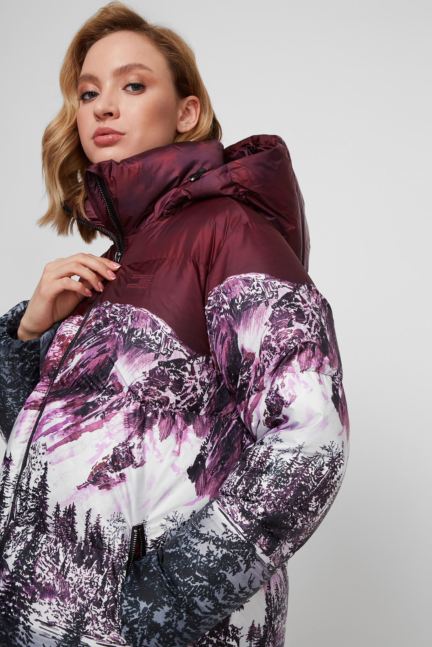 Женский пуховик ICON PRINTED 10