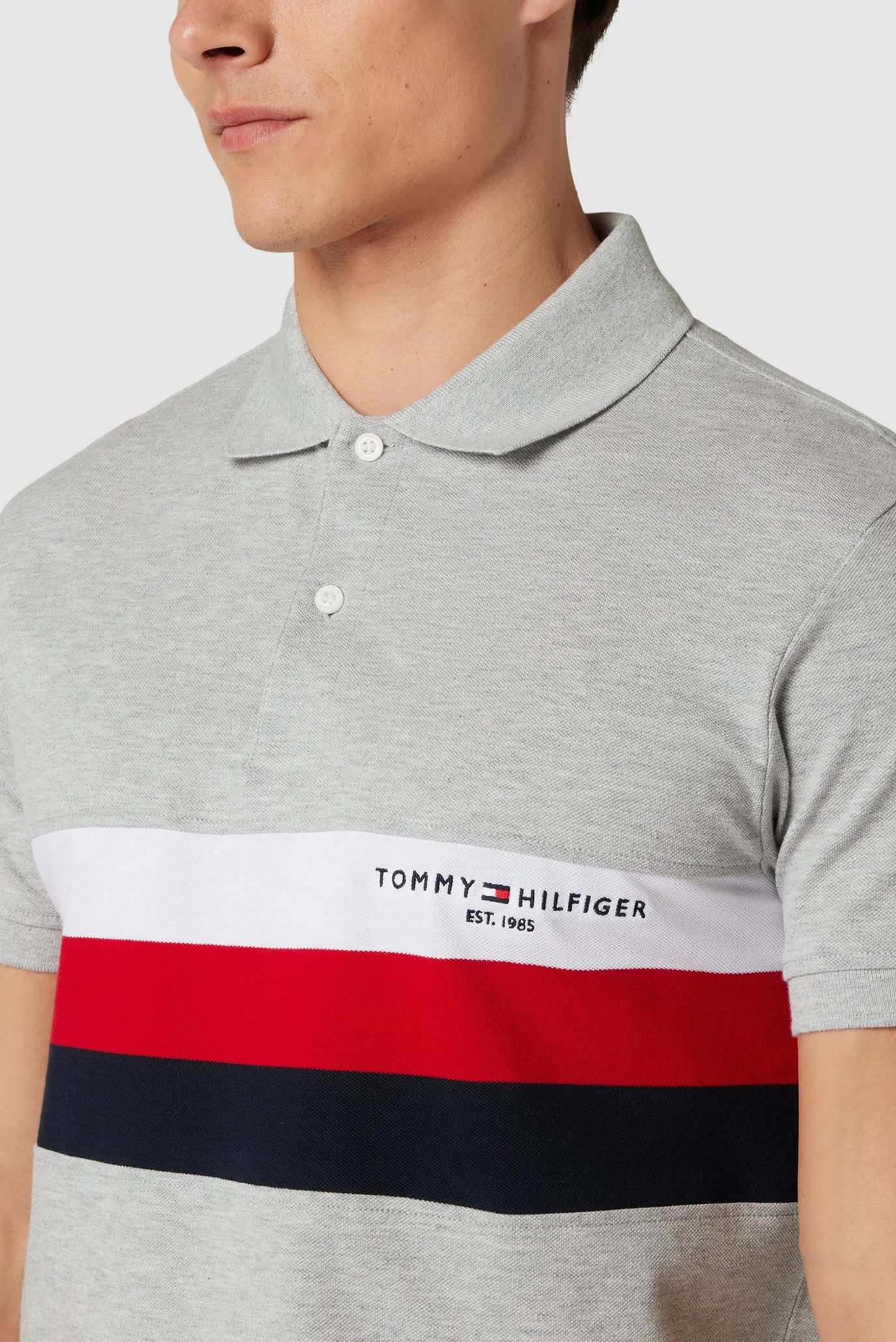 Поло CHEST COLOURBLOCK SLIM POLO 3