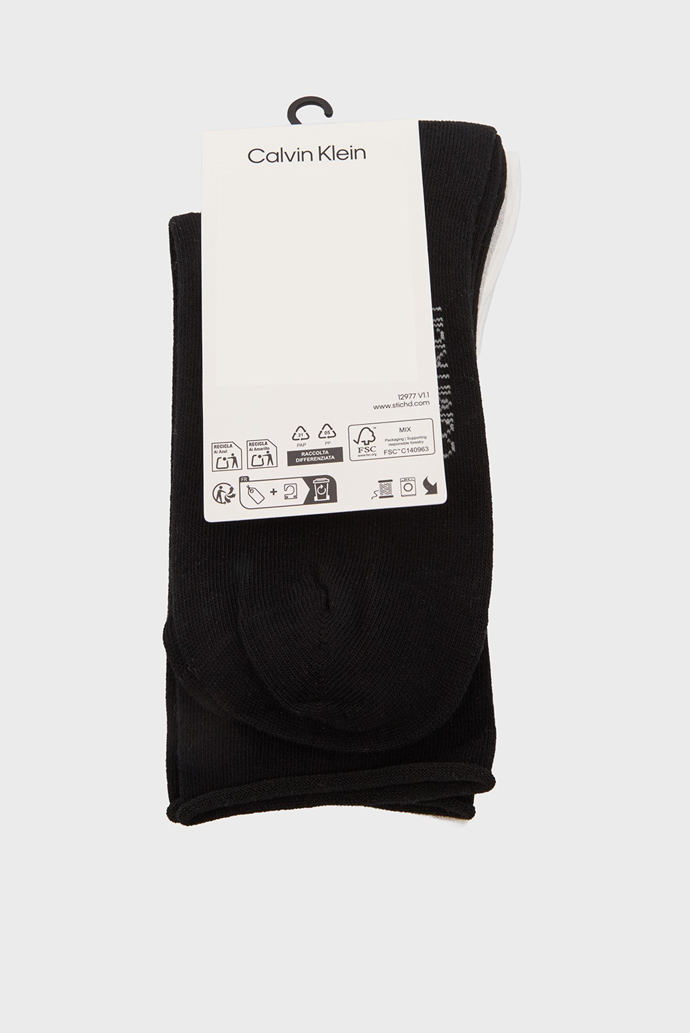 Носки CK WOMEN SOCK 3P ROLLTOPCalvin Klein Носки CK WOMEN SOCK 3P ROLLTOP 3