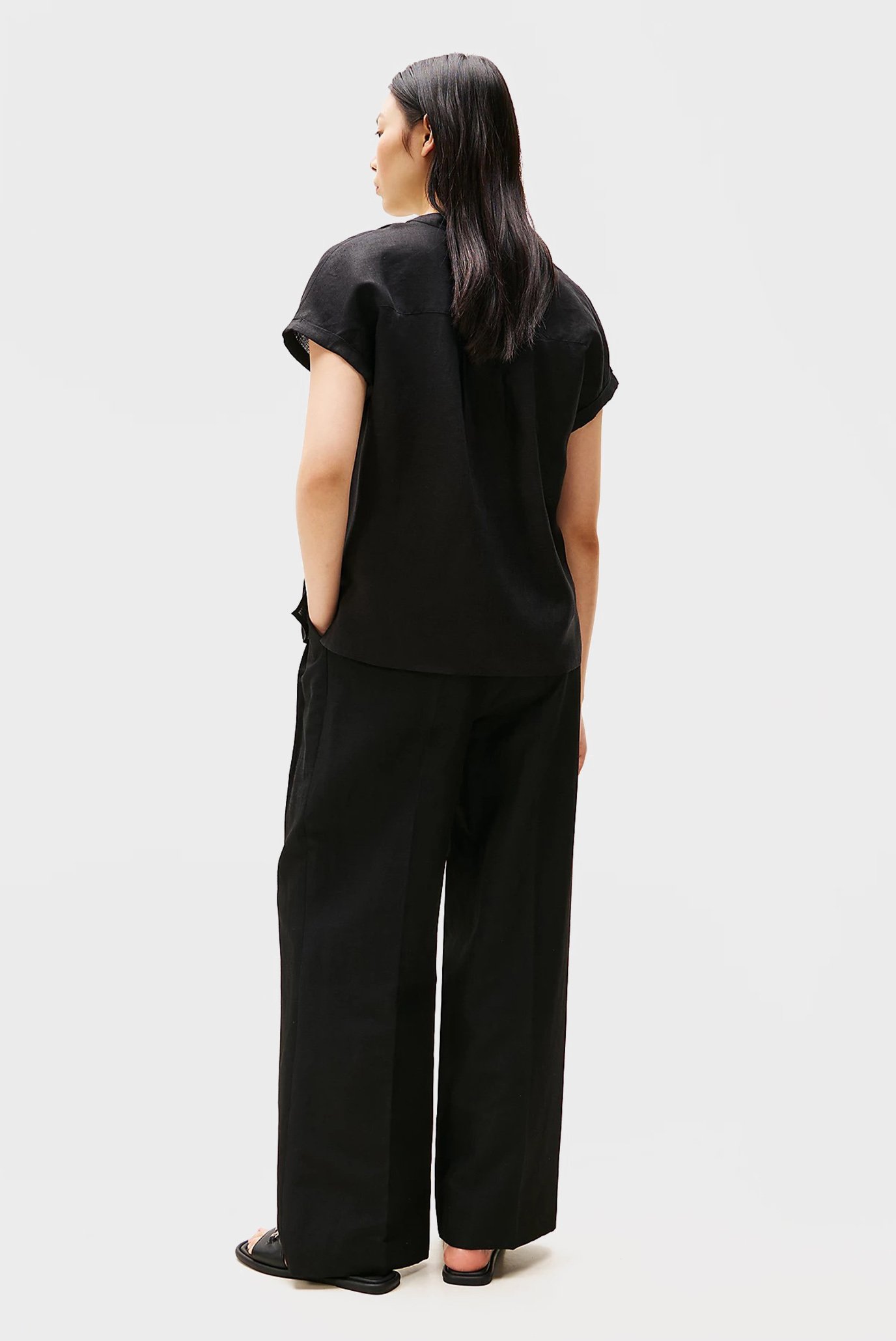 Блузка ESS LINEN COLLARLESS S S BLOUSE 4