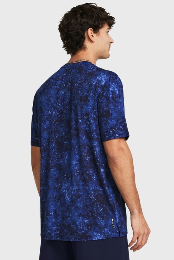 Мужская темно-синяя футболка Vanish Energy Printed SS