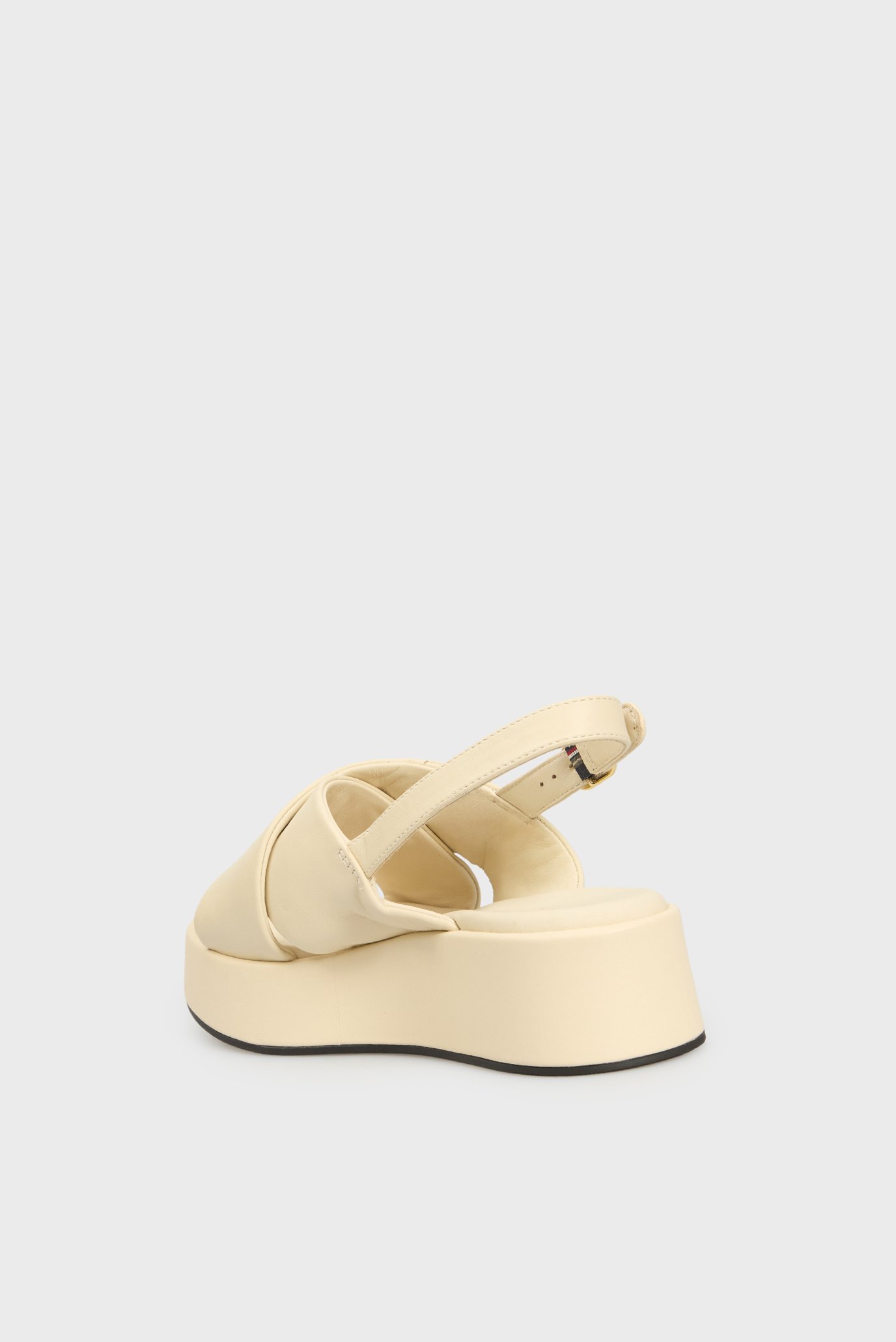 Женские белые кожаные сандали TH LOGO HW PADDED LEATHER SANDALTommy Hilfiger Женские белые кожаные сандали TH LOGO HW PADDED LEATHER SANDAL 5