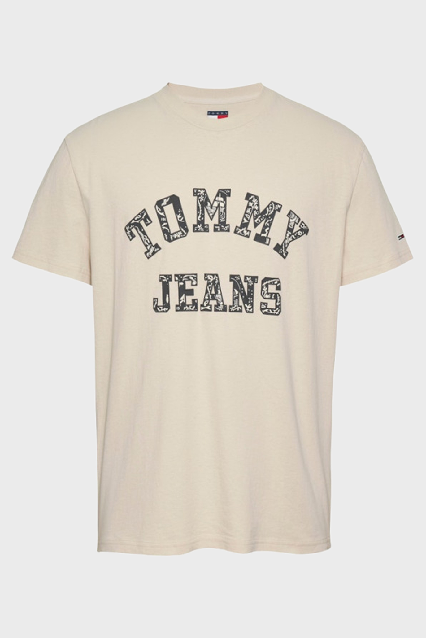 Мужская бежевая футболка TJM REG PAISLEY COLLEGE 6